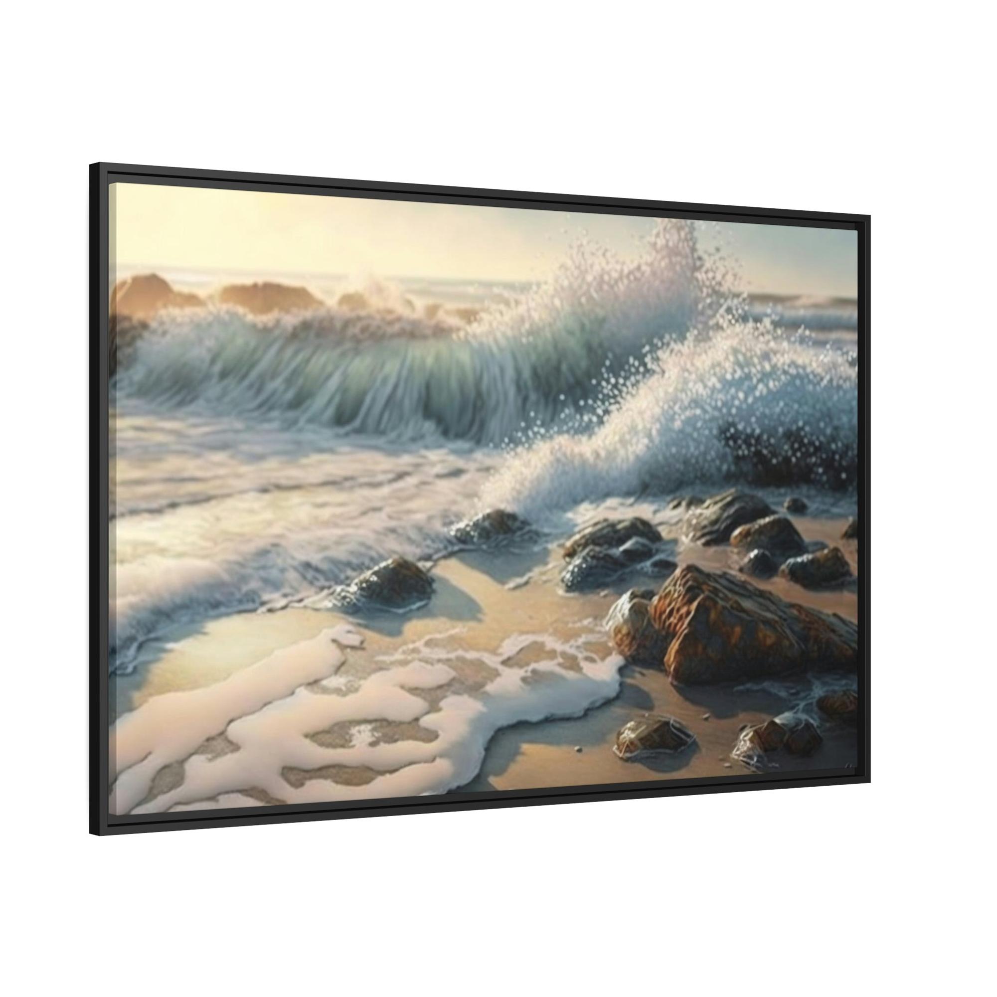 Coastal The Ocean's Edge: Framed Canvas & Poster of the Coastal Landscape