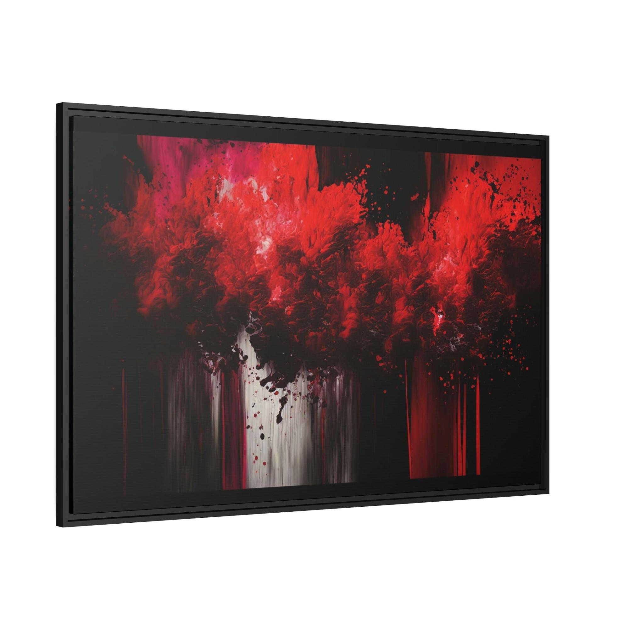 Red Abstract Art Crimson Chaos: Red Abstract Art