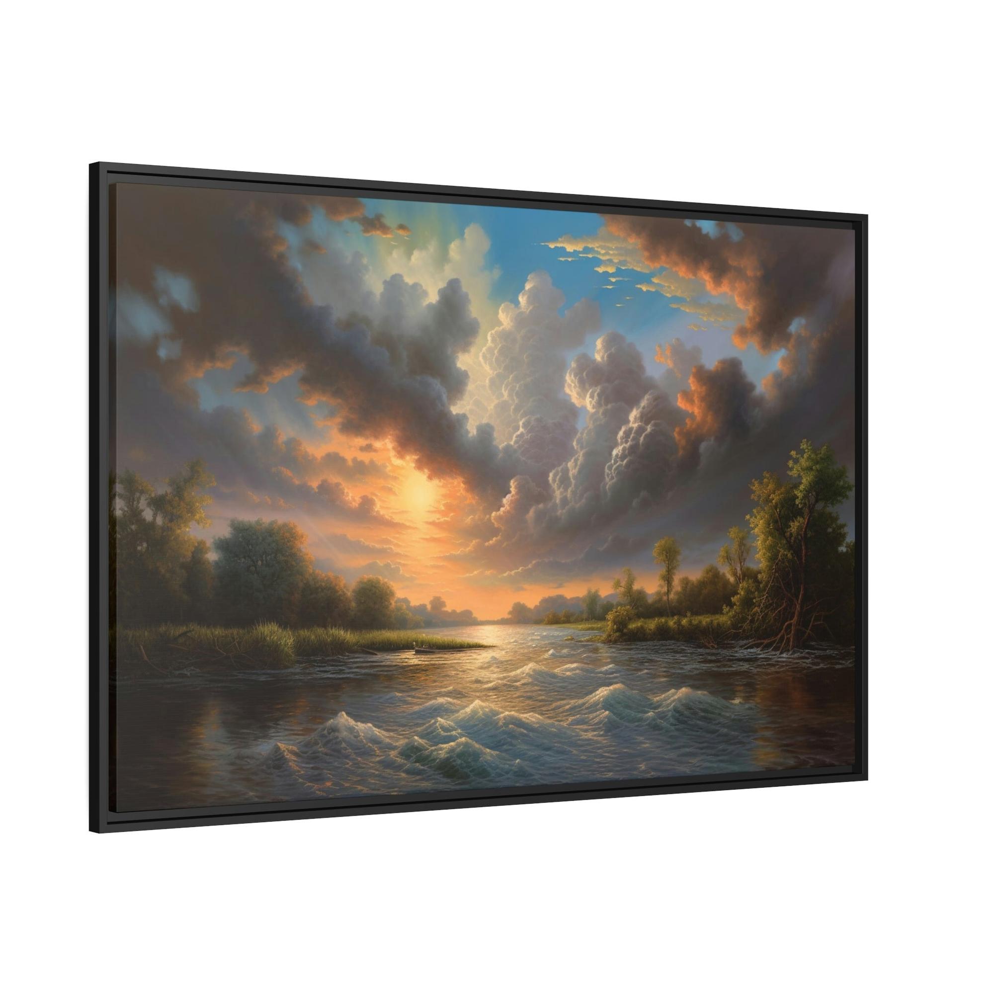 Lakes And Rivers Enchanted Waters: Framed Canvas and Poster Print of Lakes and Rivers
