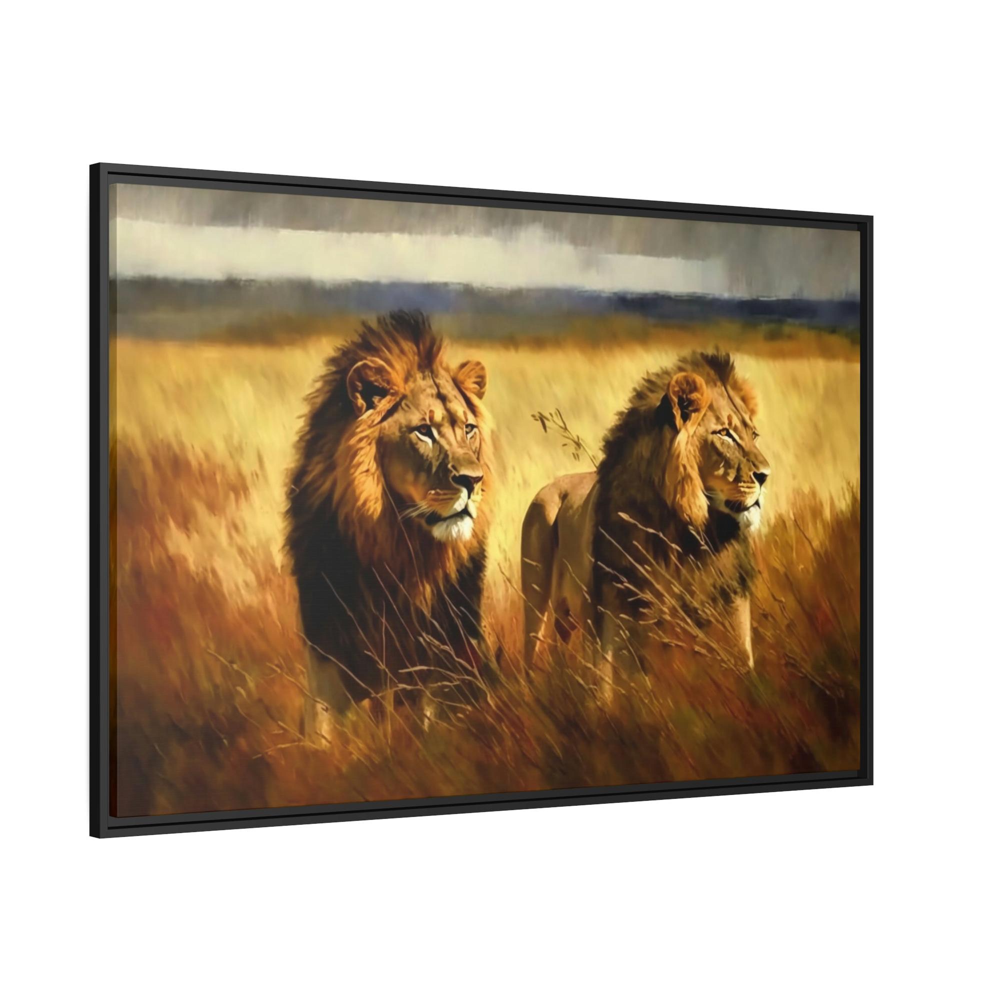 Lions King of Beasts: A Painting of Lions