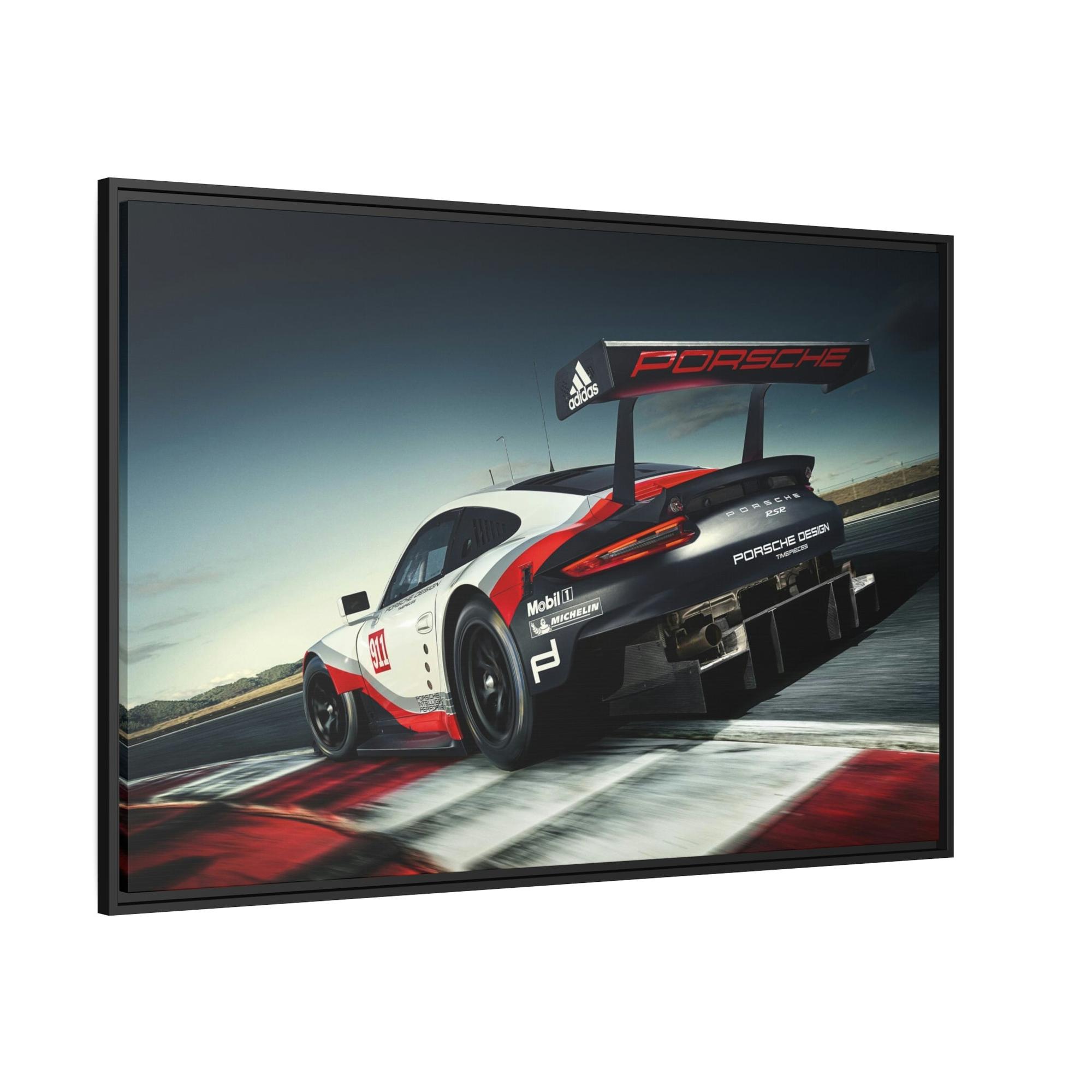 Porsche Porsche in Motion: A Framed Canvas & Poster Art Piece That Depicts the Speed and Grace of Porsche