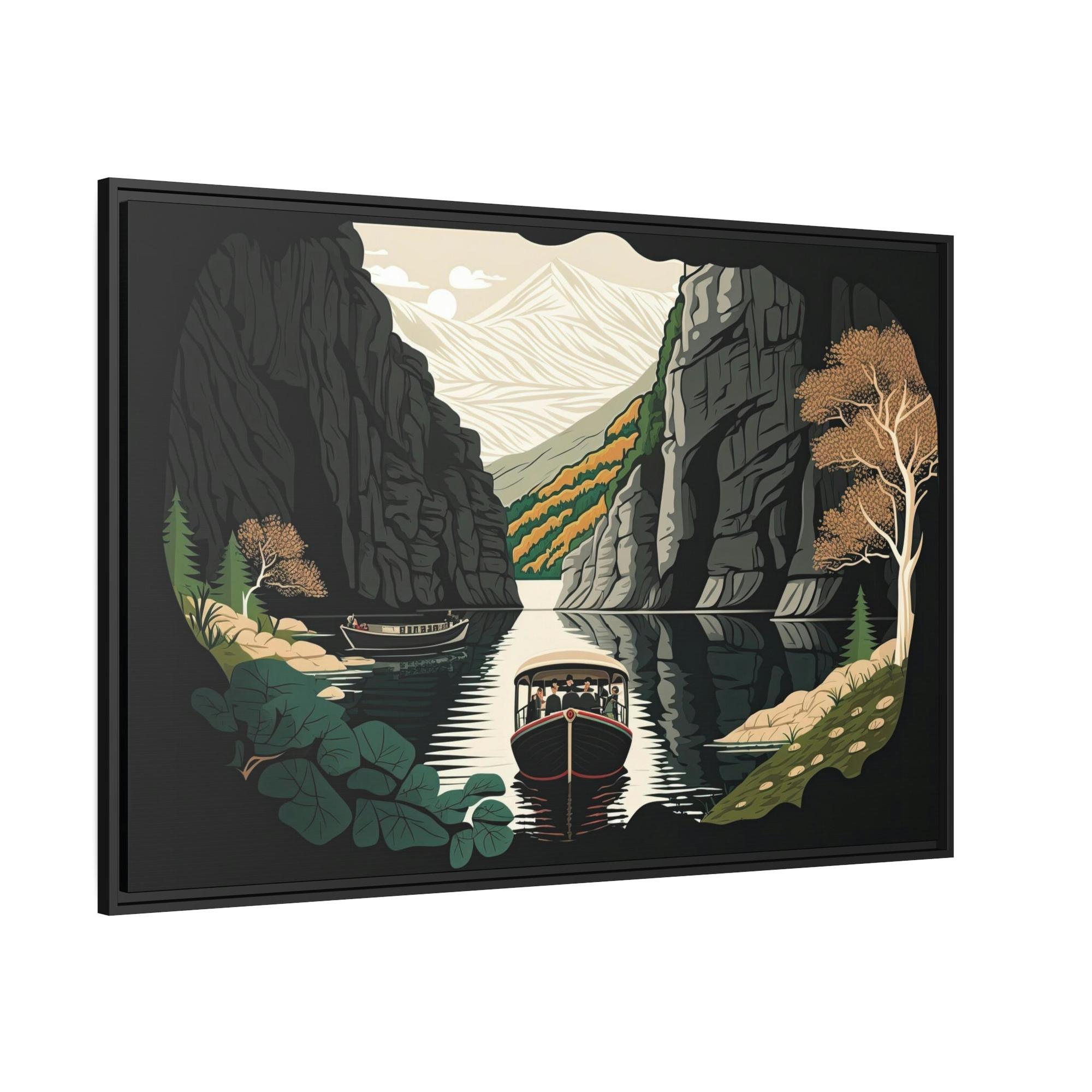 Lakes And Rivers Dancing Waters: Artful Canvas and Poster Print of Lakes and Rivers