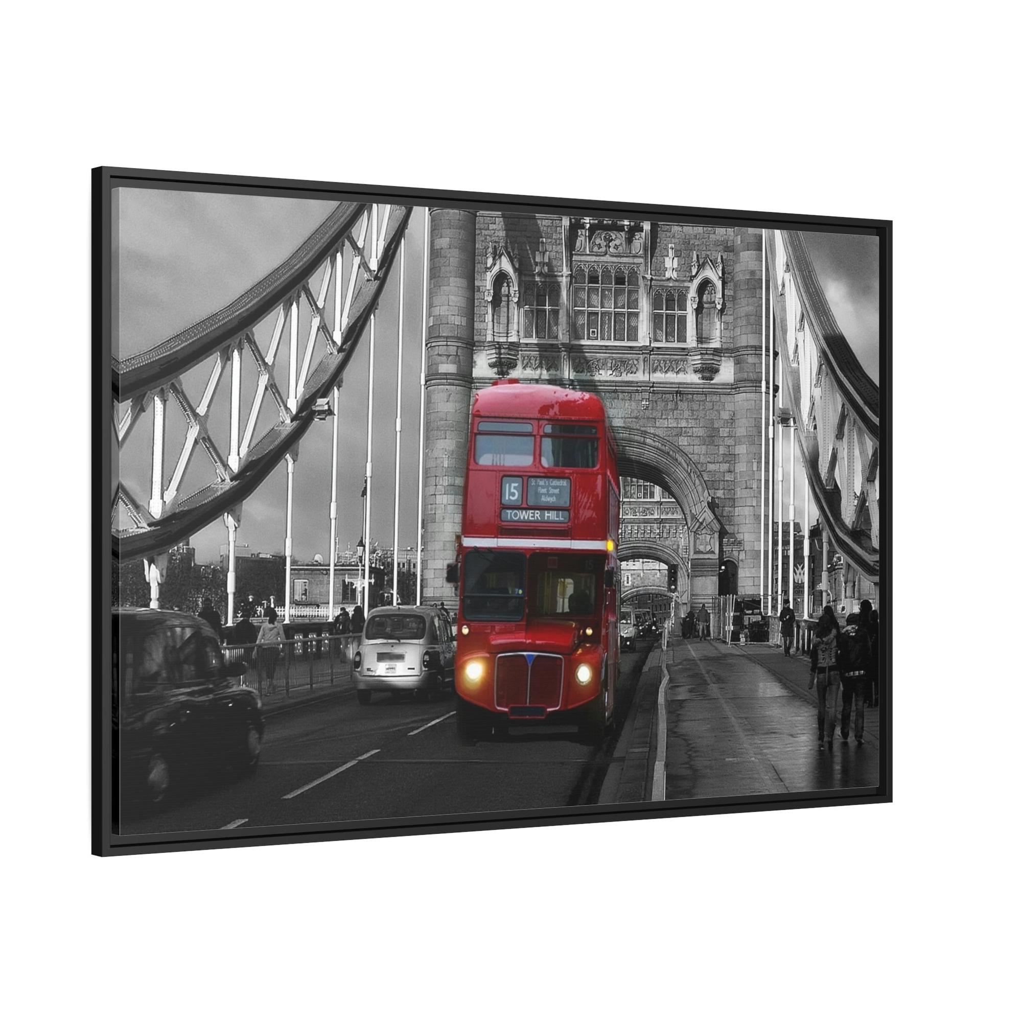 Bus City Rhythms: High-Quality Print on Canvas & Poster portraying a Vibrant Bus