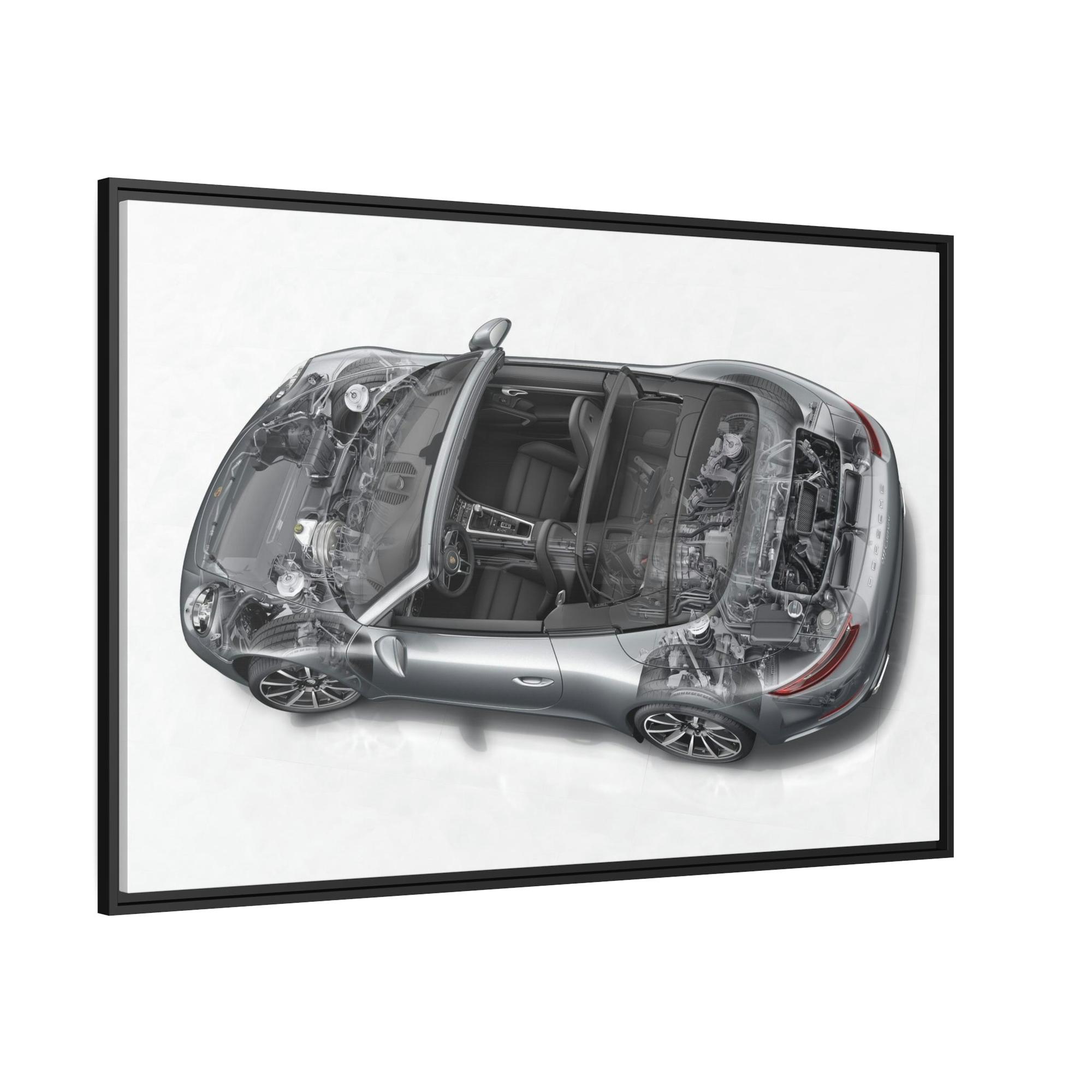 Porsche Porsche's Roaring Legacy: A Canvas Print Capturing the Iconic Sports Car