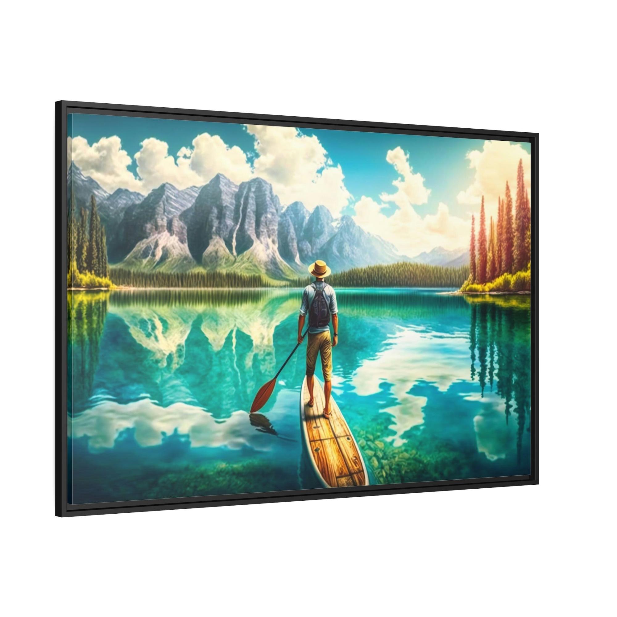 Lakes And Rivers Scenic Riverscape: Wall Art of a Stunning River Landscape on Canvas