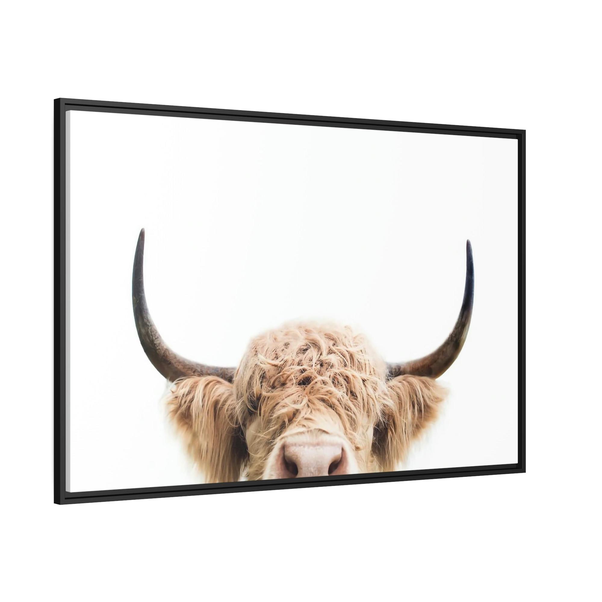 Highland Cow Highland Cow | Wooly Cow on Canvas | Wall Art — Pixoram