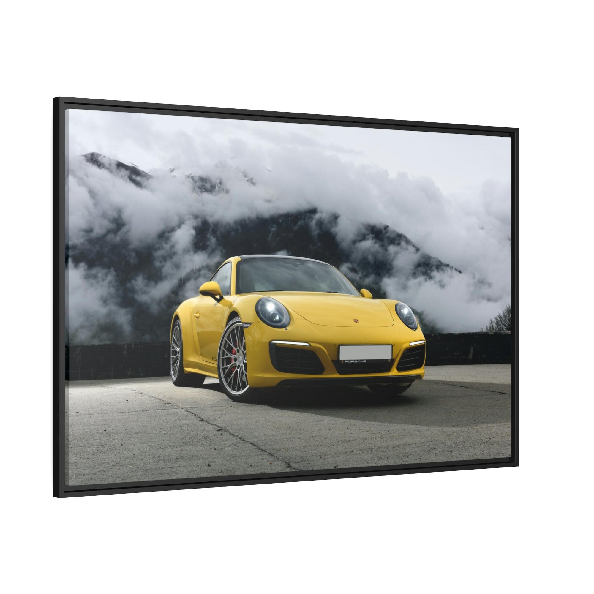 Porsche Porsche in the Mountains: A Scenic Canvas & Poster Print for Adventurers