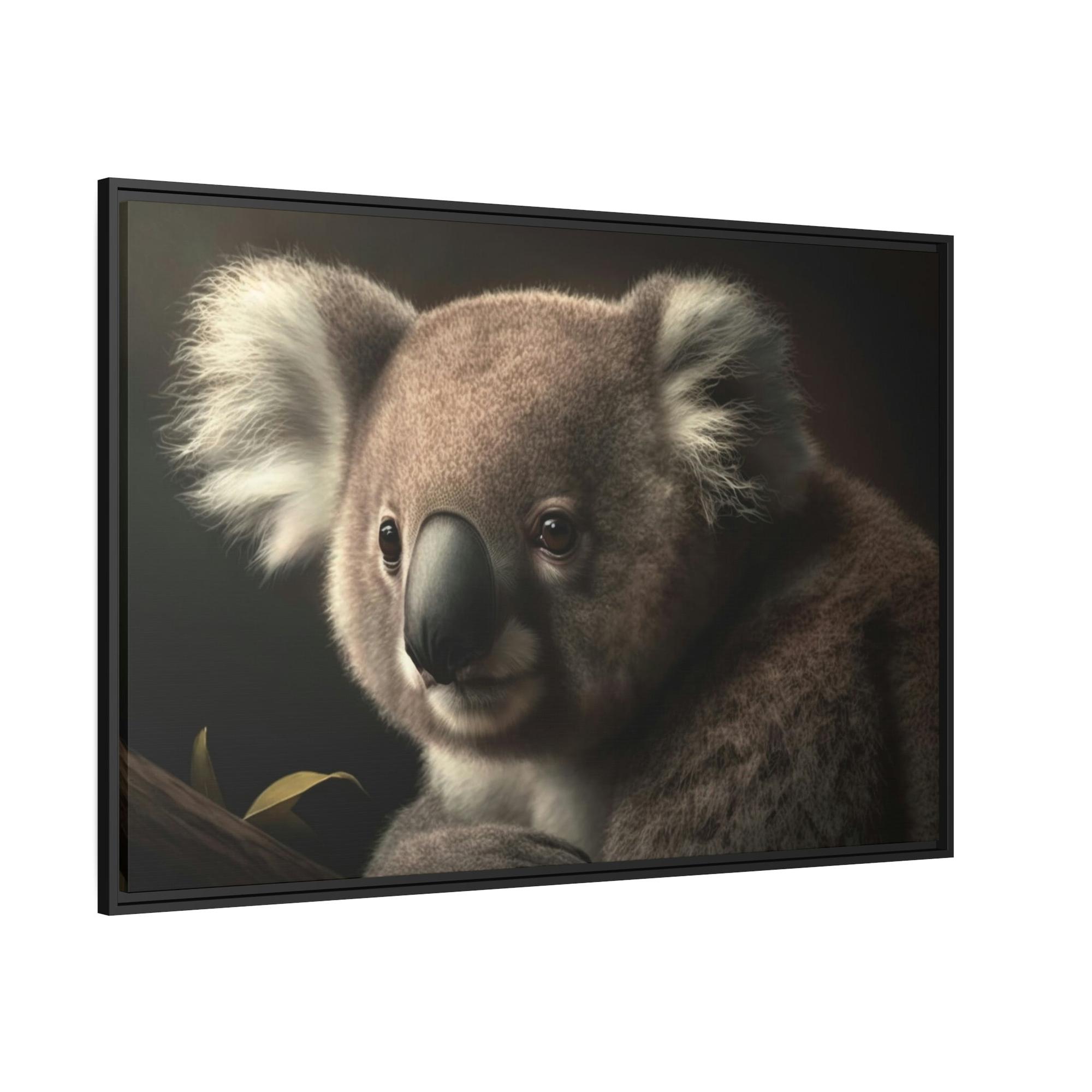 Koalas A Koala's Paradise: A Scenic Painting on Canvas