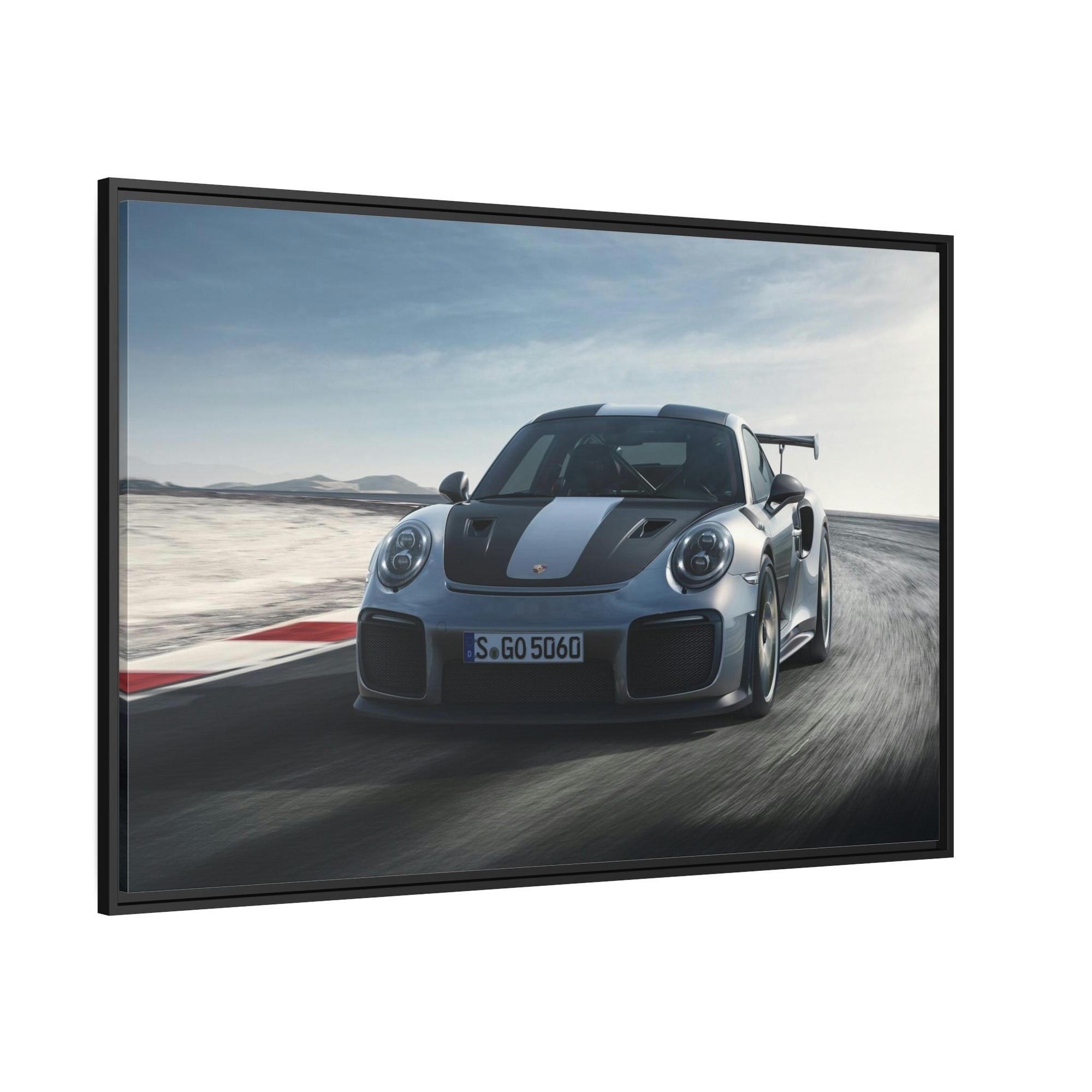 Porsche Revving Up: Canvas Wall Art Print of a Porsche at Top Speed