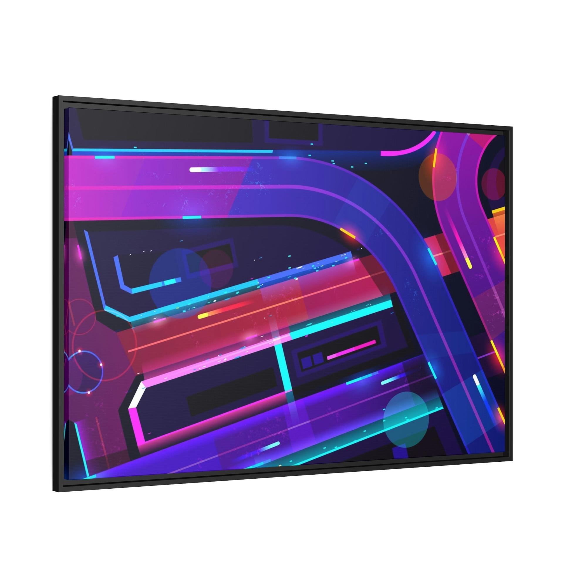 Neon Neon Fantasia: Captivating Framed Poster Art on Premium Canvas for Wall Decor
