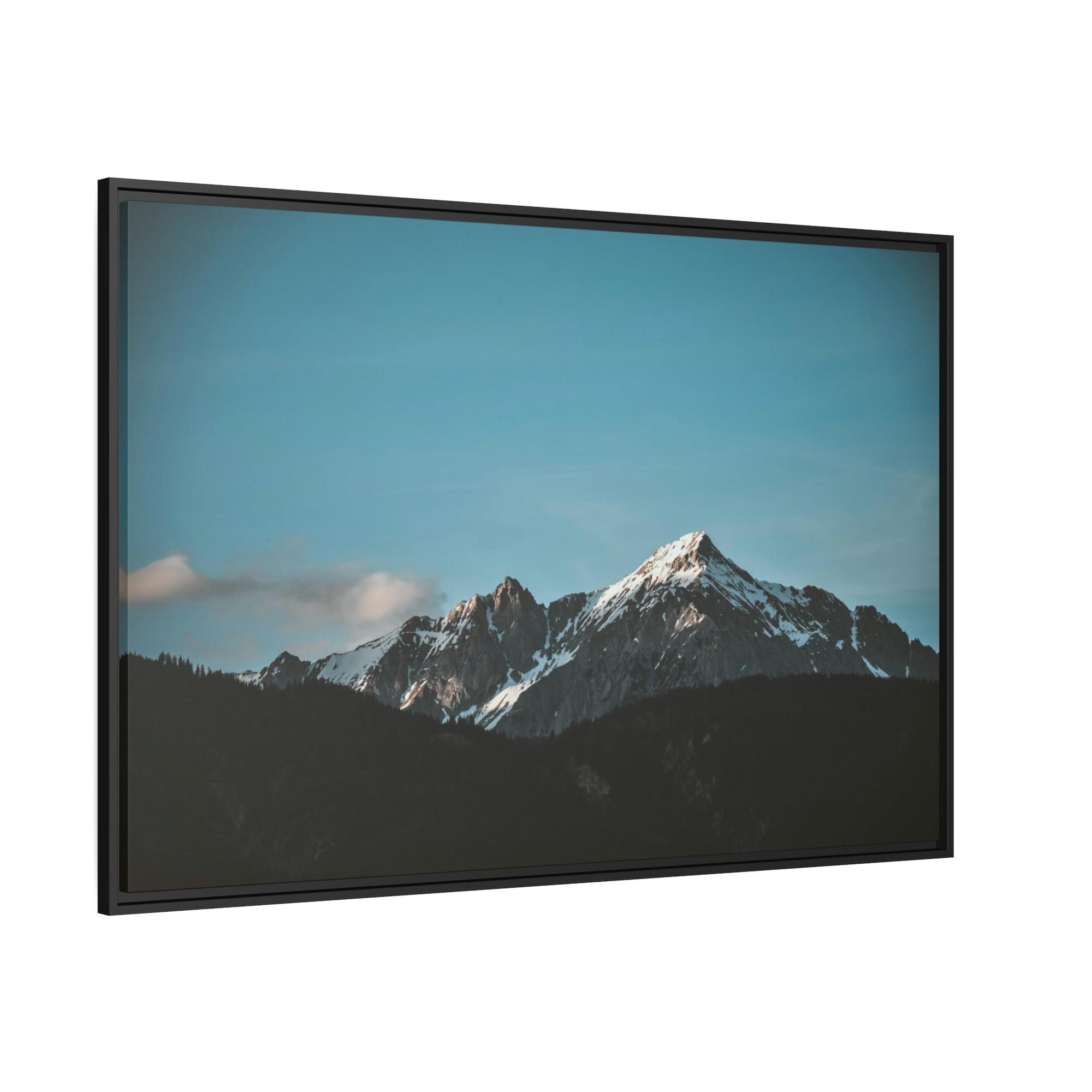 Mountains Majestic Peaks: Natural Canvas and Framed Poster of Mountain Ranges