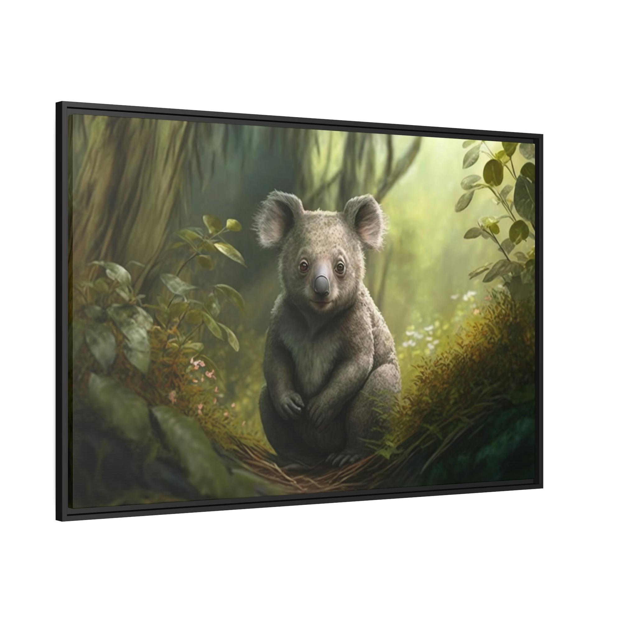 Koalas Among the Eucalyptus Trees: A Koala Painting on Canvas