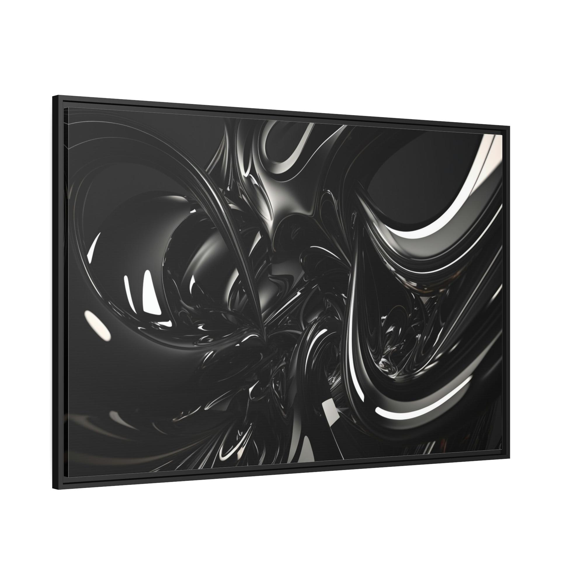 Black Black is the New Black: Modern Black Art Print