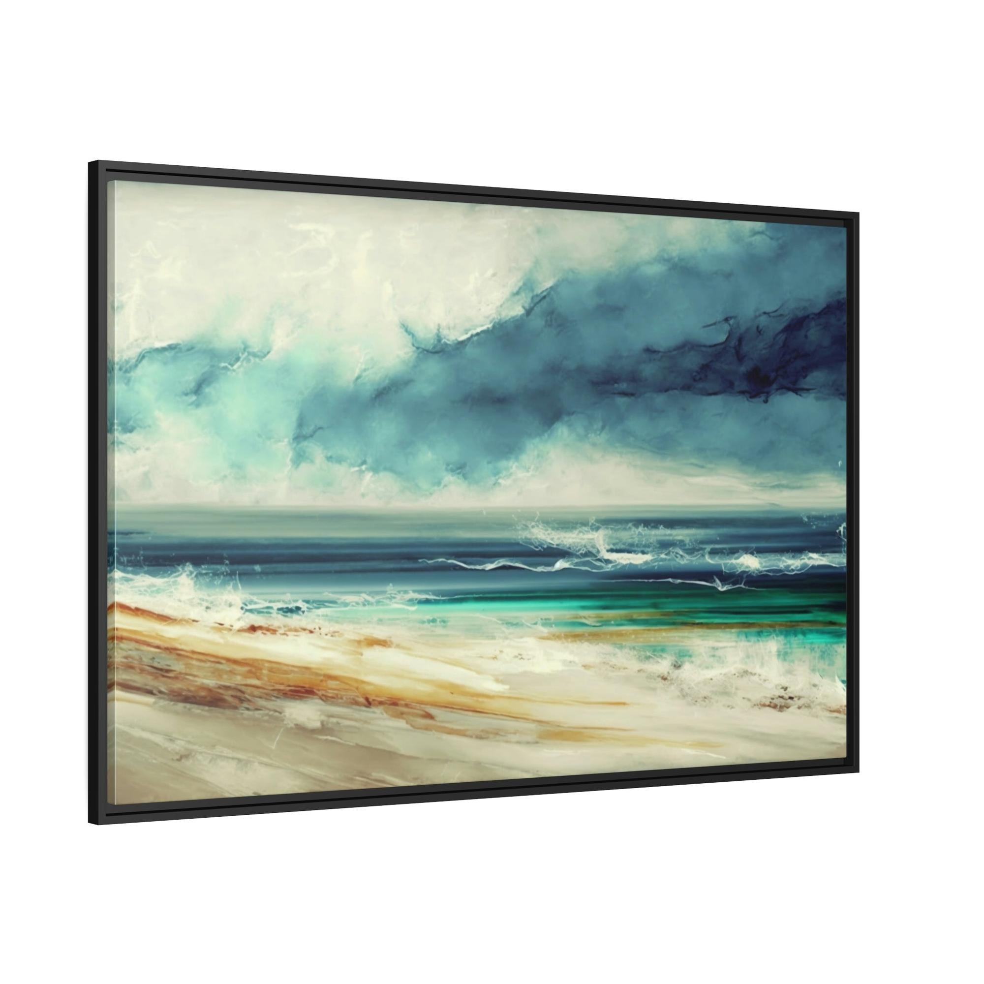 Abstract Landscape Captivating Journey: Abstract Landscape Print on Framed Canvas & Poster