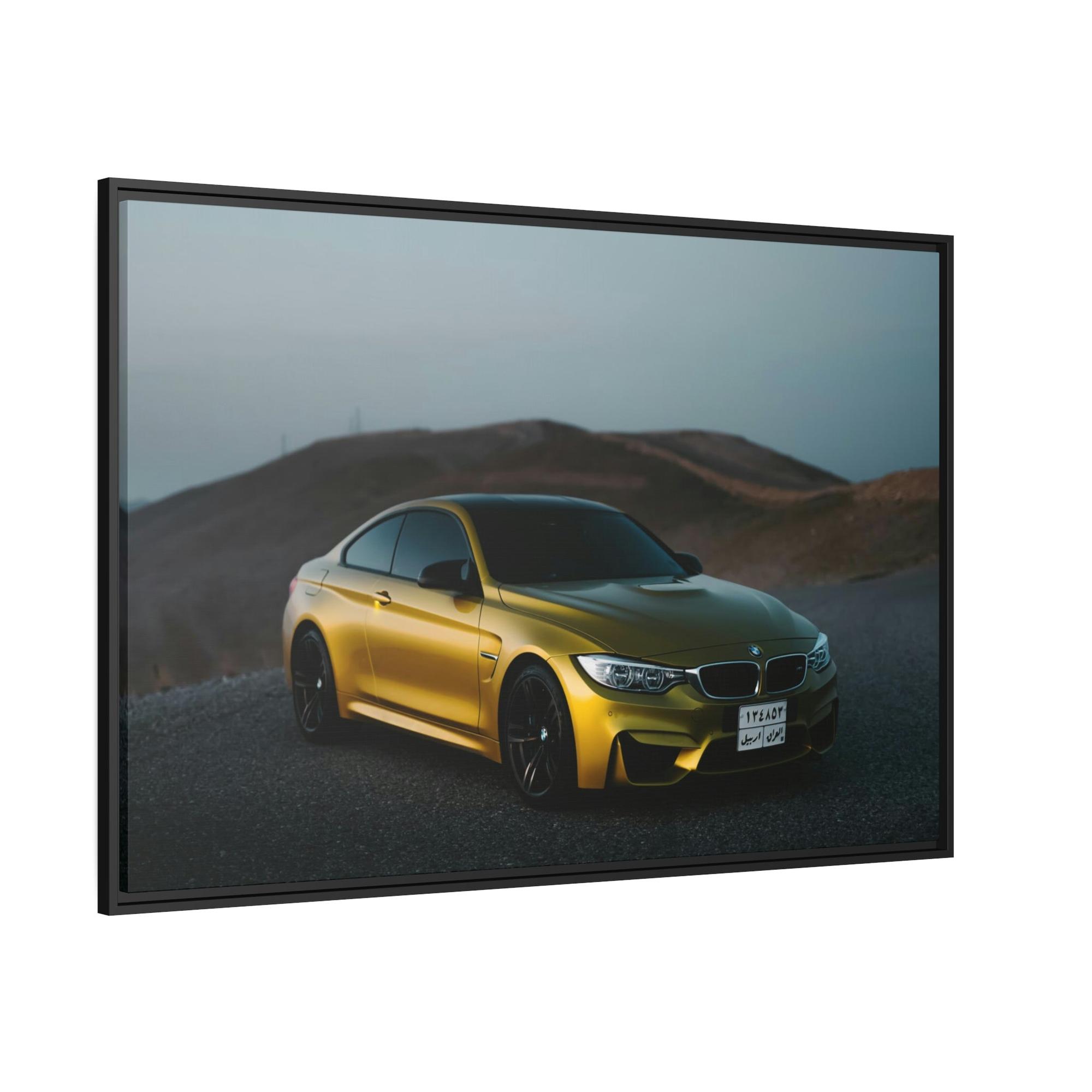 Bmw BMW's Engineering Excellence: Striking Wall Art on Natural Canvas & Poster