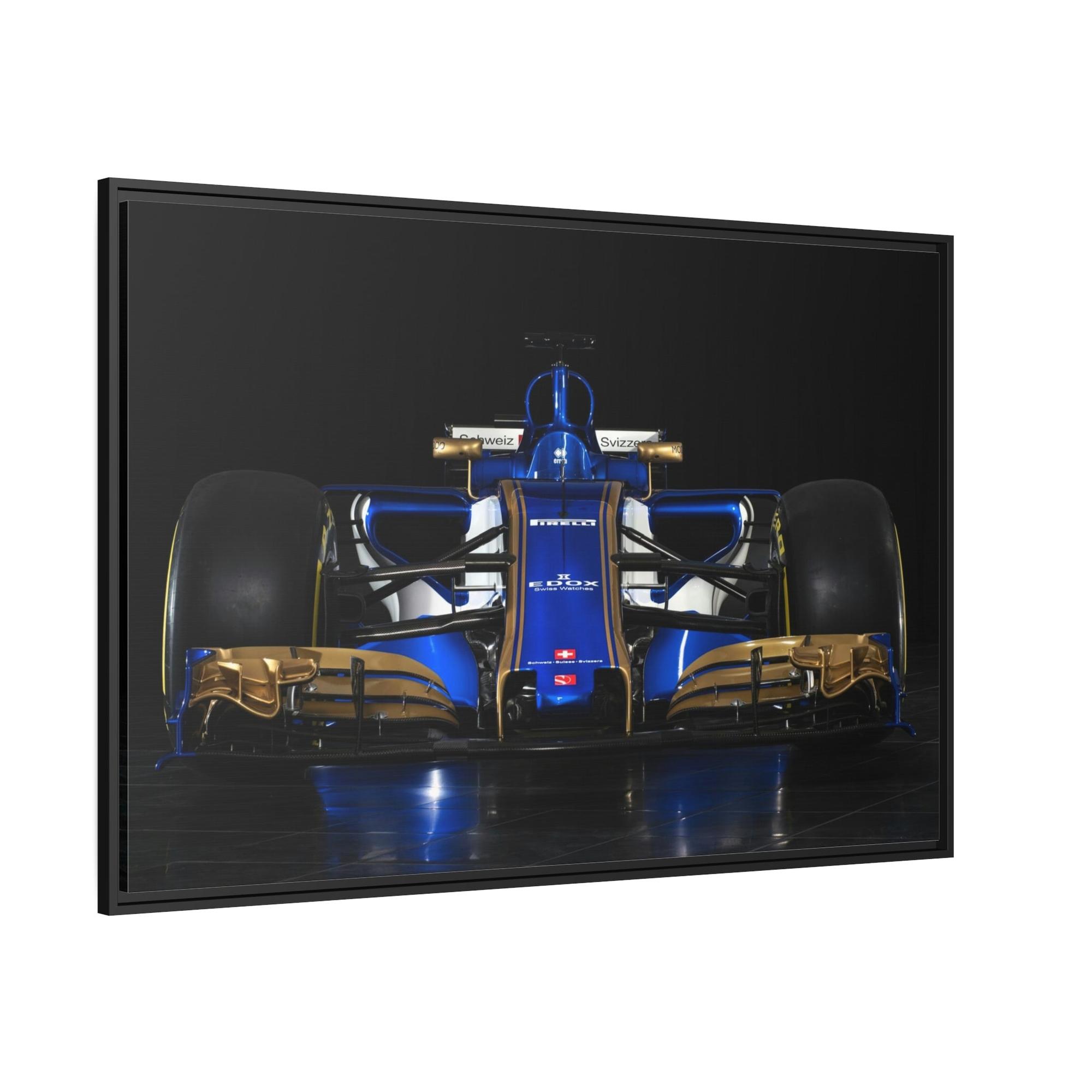 F1 The Art of Speed: Dynamic F1 Car Print on Natural Canvas & Poster