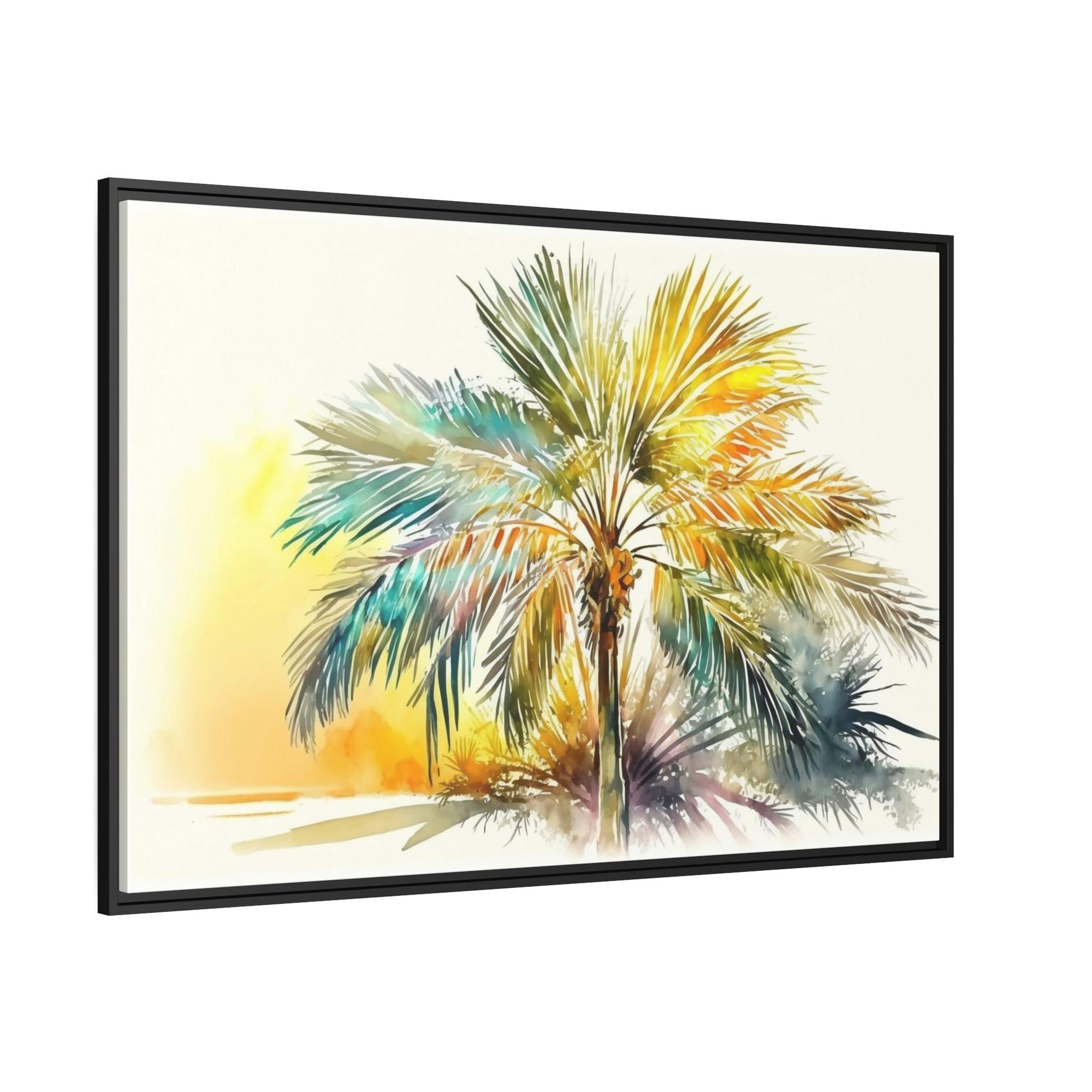 Palm Trees Framed Canvas Print of Palm Trees: Bringing the Tropics Indoors