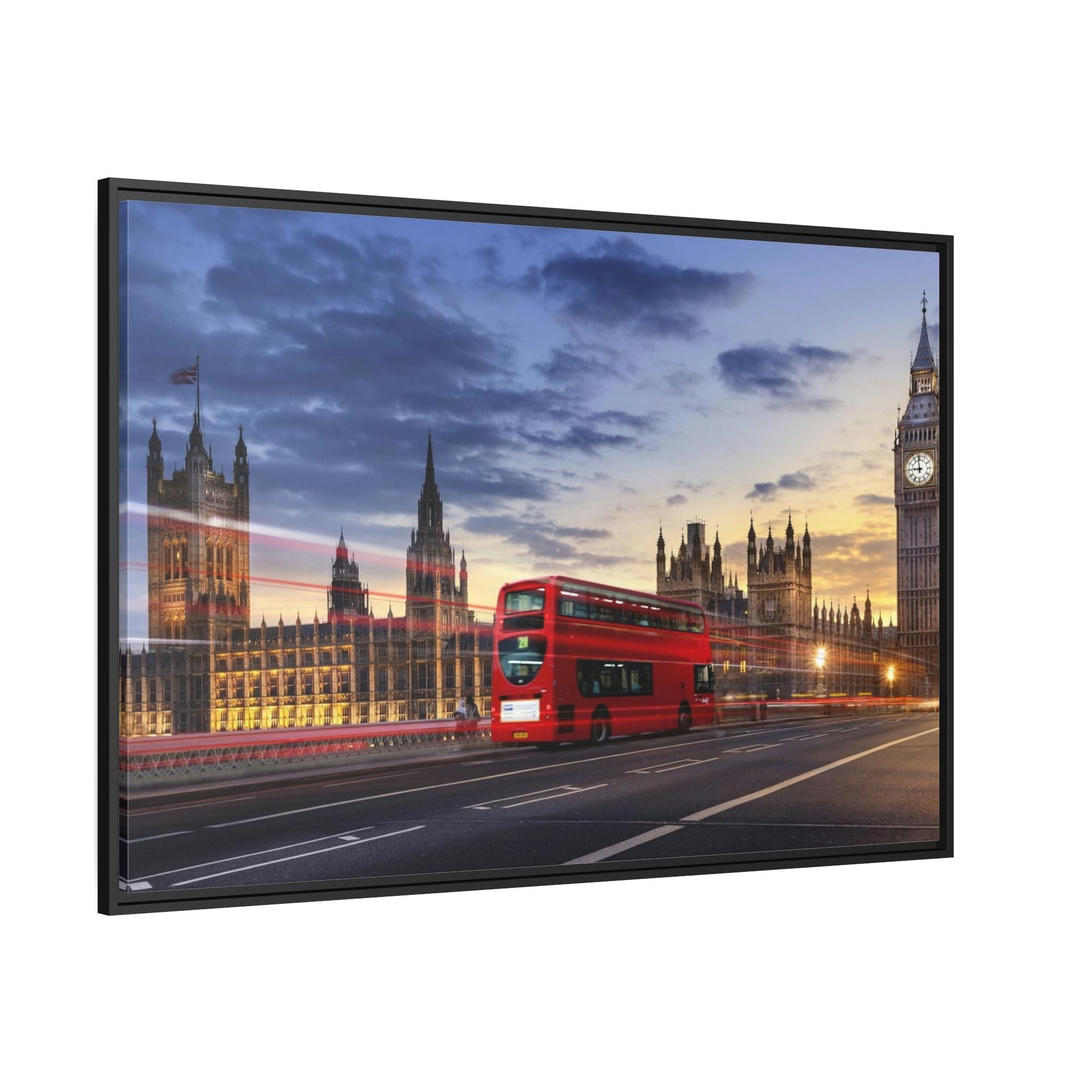 Bus Aesthetics of Transit: Artistic Poster & Canvas Showcasing a Stylish Bus