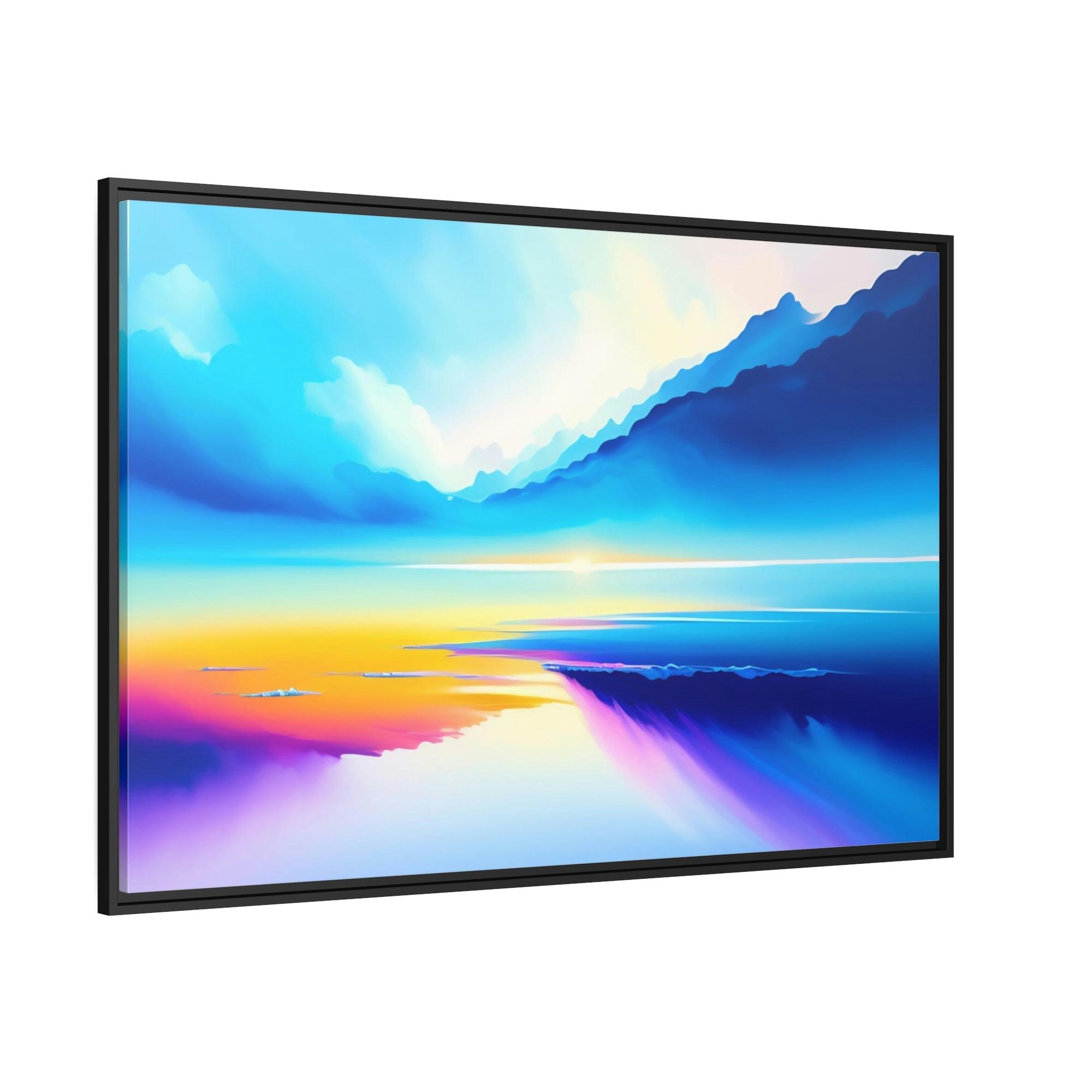 Lakes And Rivers Nature's Wonder: Wall Art of a Breathtaking Lakeside on Natural Canvas & Poster