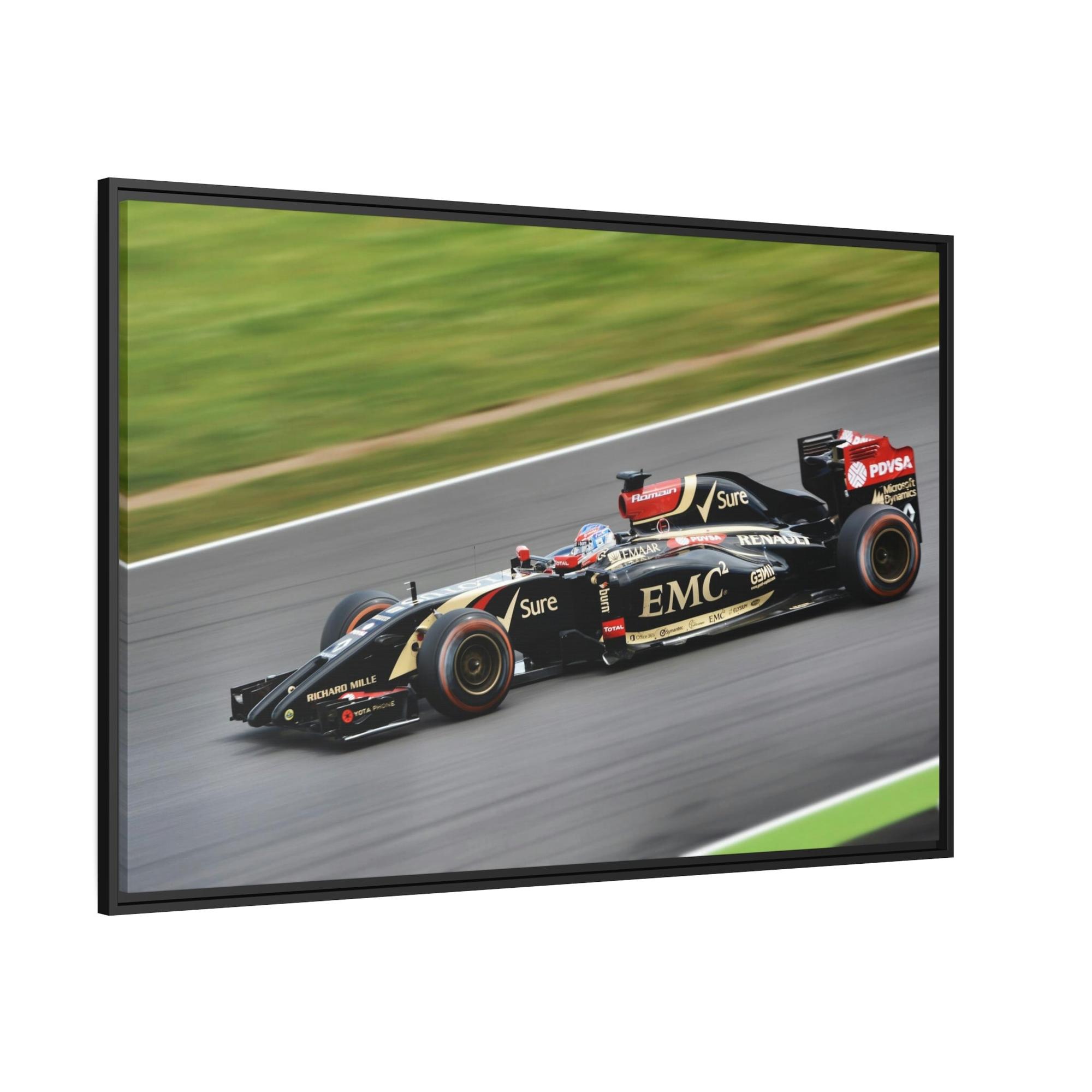 F1 The Finish Line: F1 Art Print on Natural Canvas & Poster