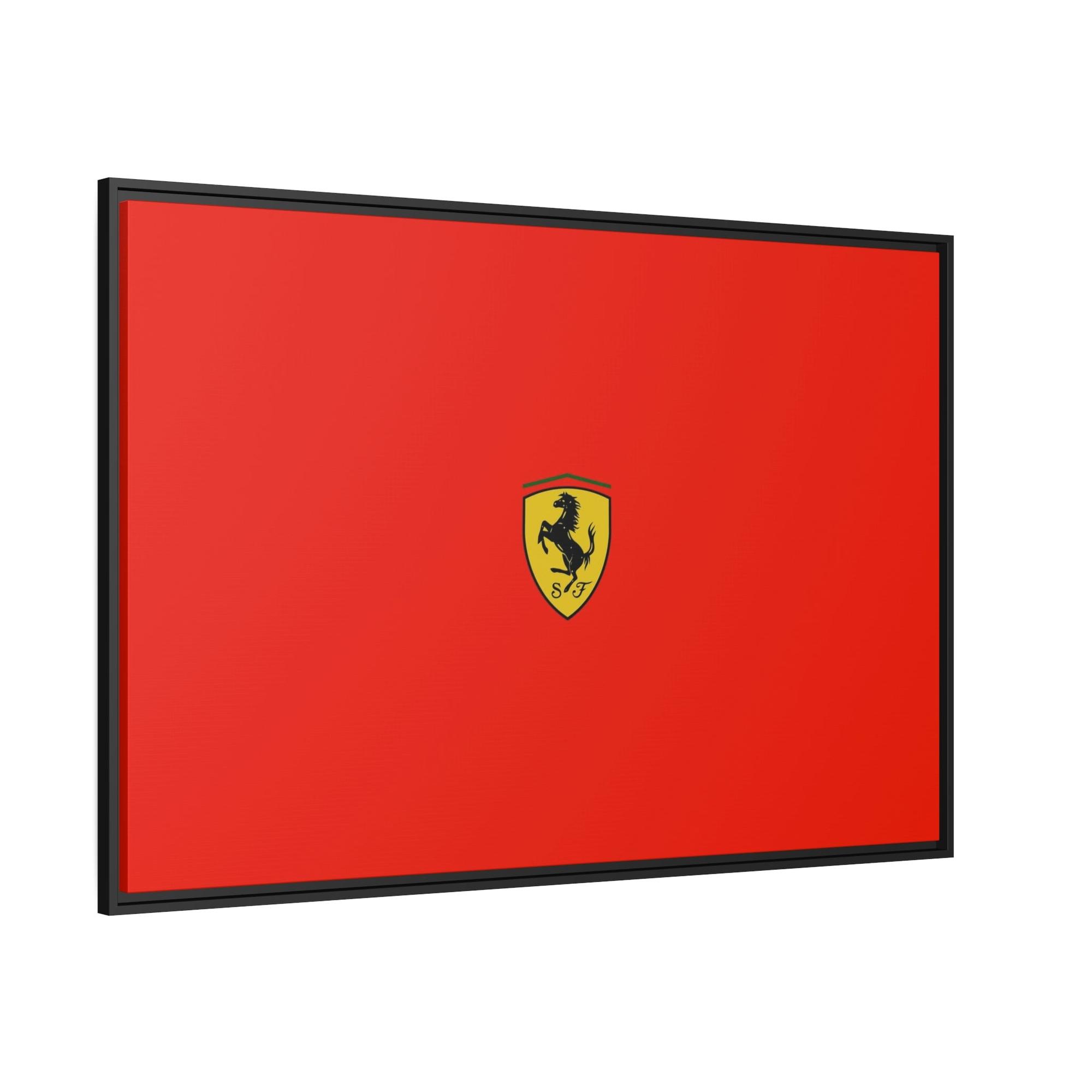 Mountains Prancing Horse: Framed Canvas and Poster of Ferrari's Iconic Symbol