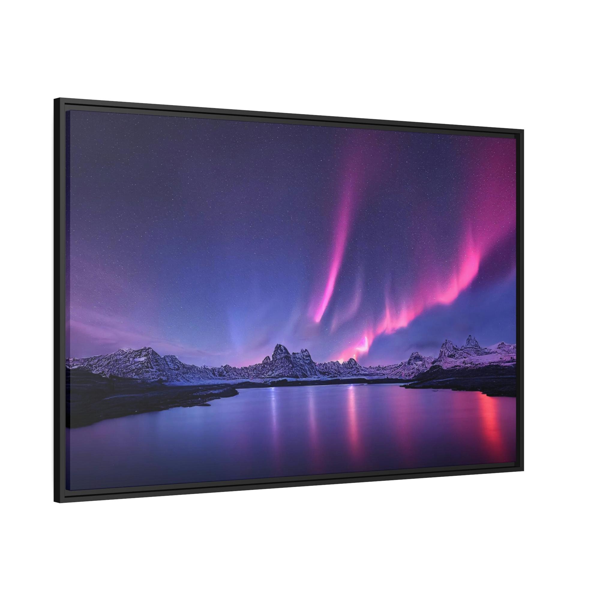 Aurora Borealis Majestic Aurora Borealis: A Celestial Spectacle on Canvas
