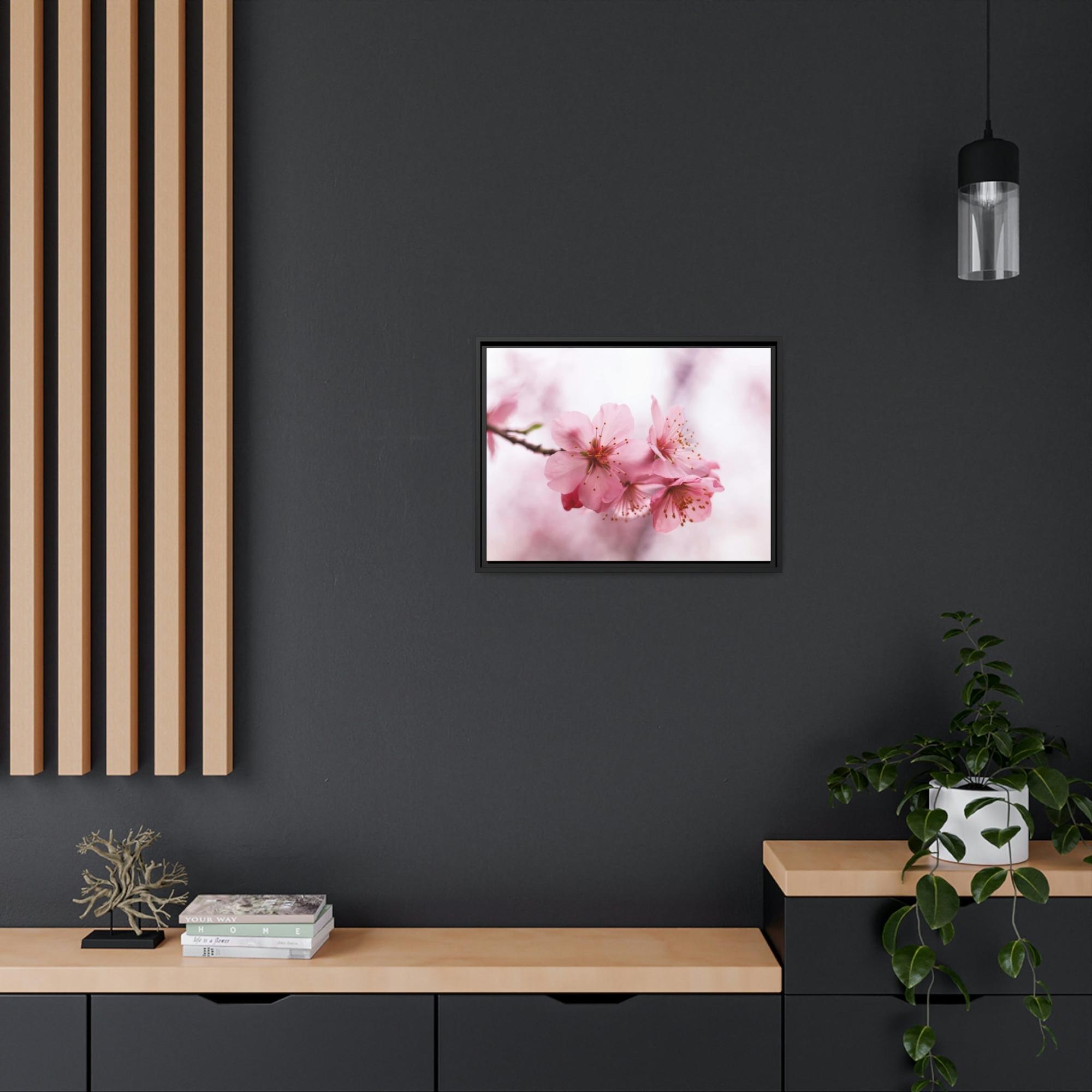 Cherry Blossoms Japanese Garden: Cherry Blossoms on Natural Canvas