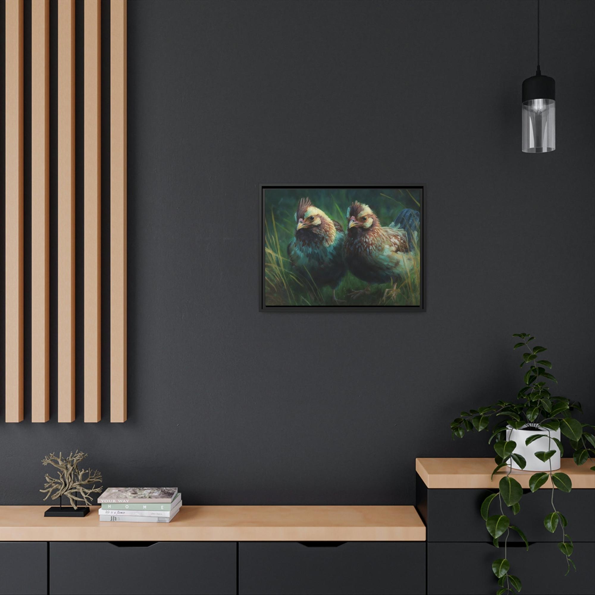 Chickens Fluffy Chickens: Canvas Art with Soft and Adorable Baby Chicks