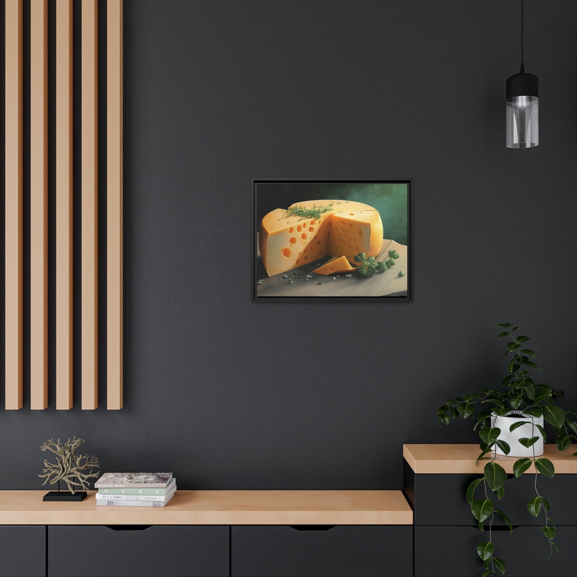 Cheese Artisanal Cheese: High-Quality Canvas Prints of Handcrafted Cheeses