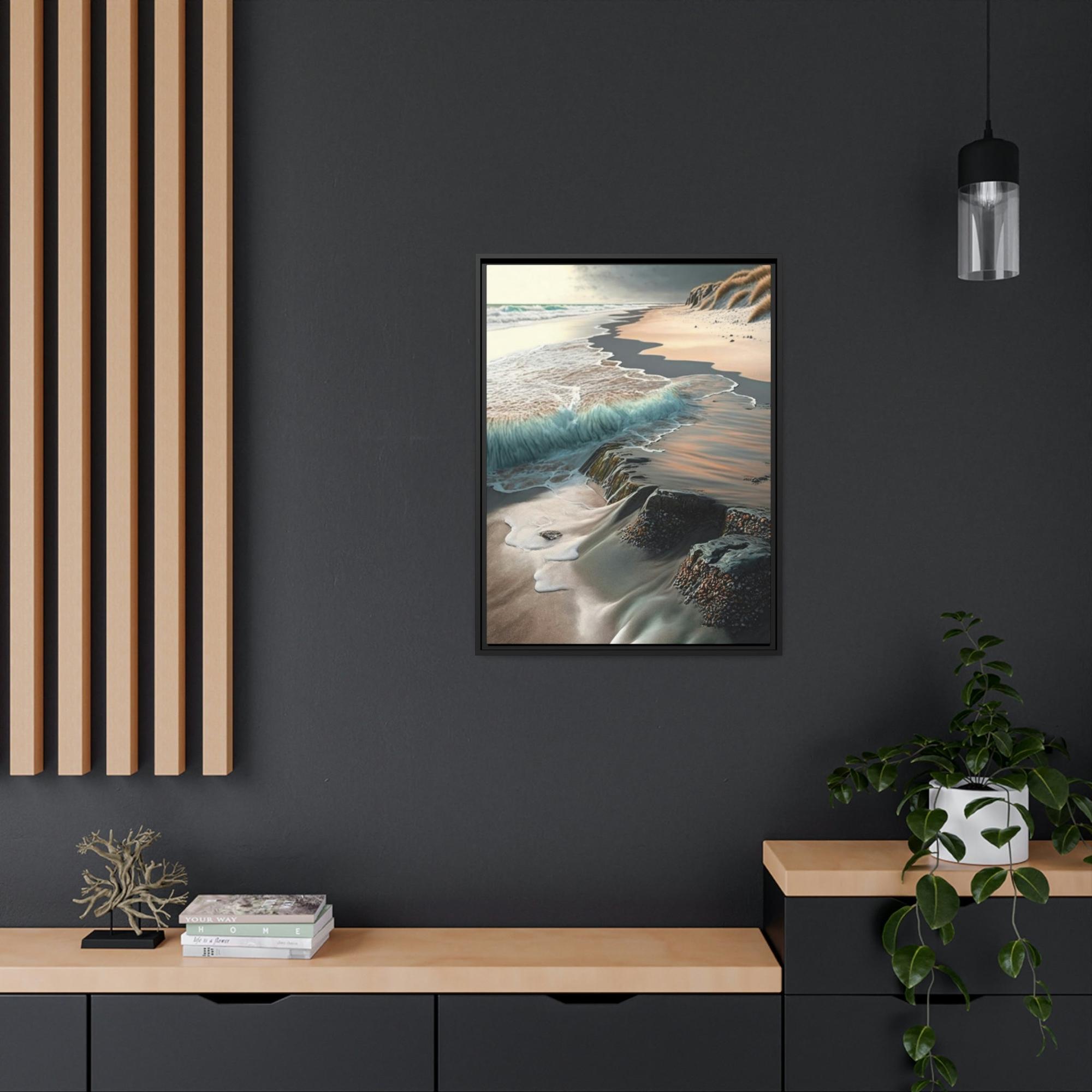 Coastal Oceanfront Paradise: Canvas & Poster Print of Tropical Coastal Haven
