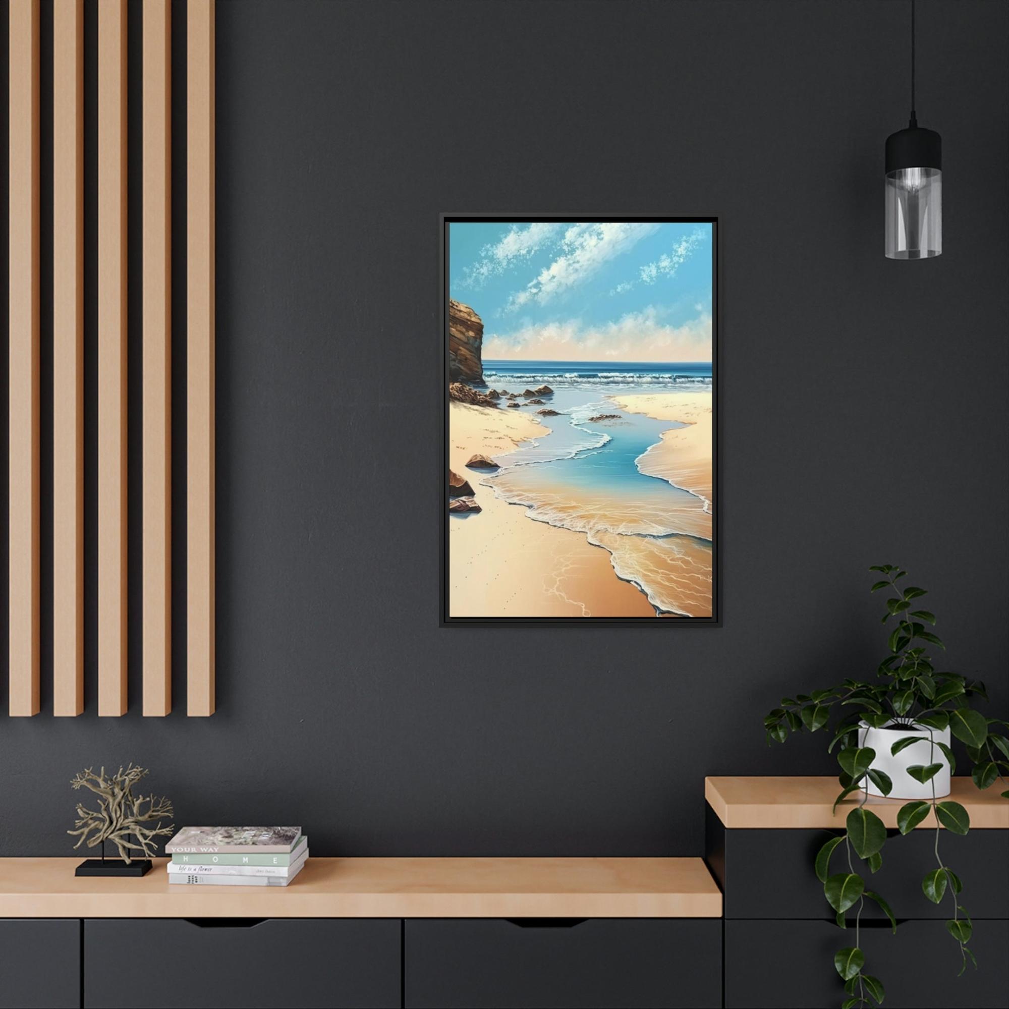 Sandy Beach Coastal Charm: A Sandy Beach Landscape