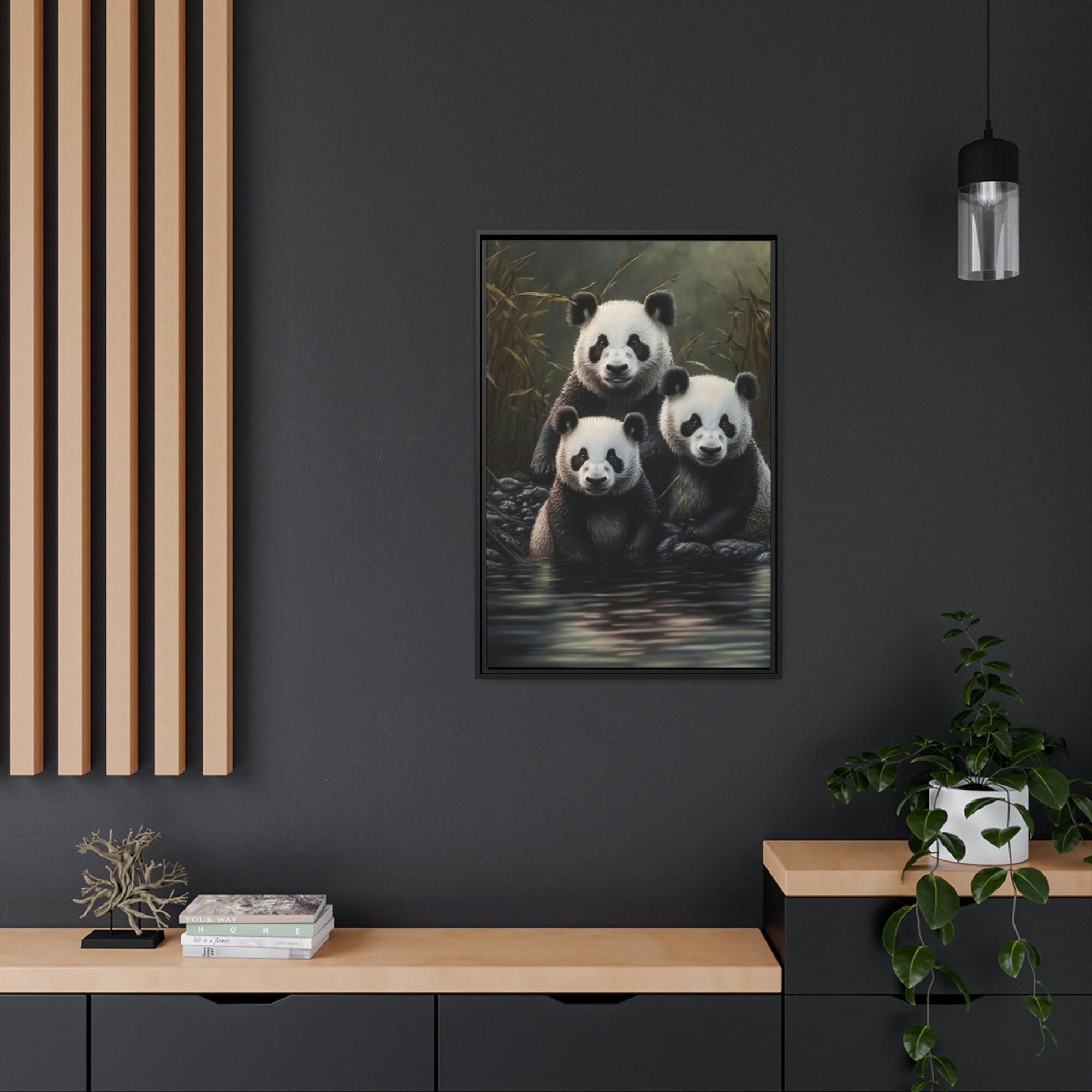 Pandas A Window to the World of Pandas: A Canvas That Captures their Spirit