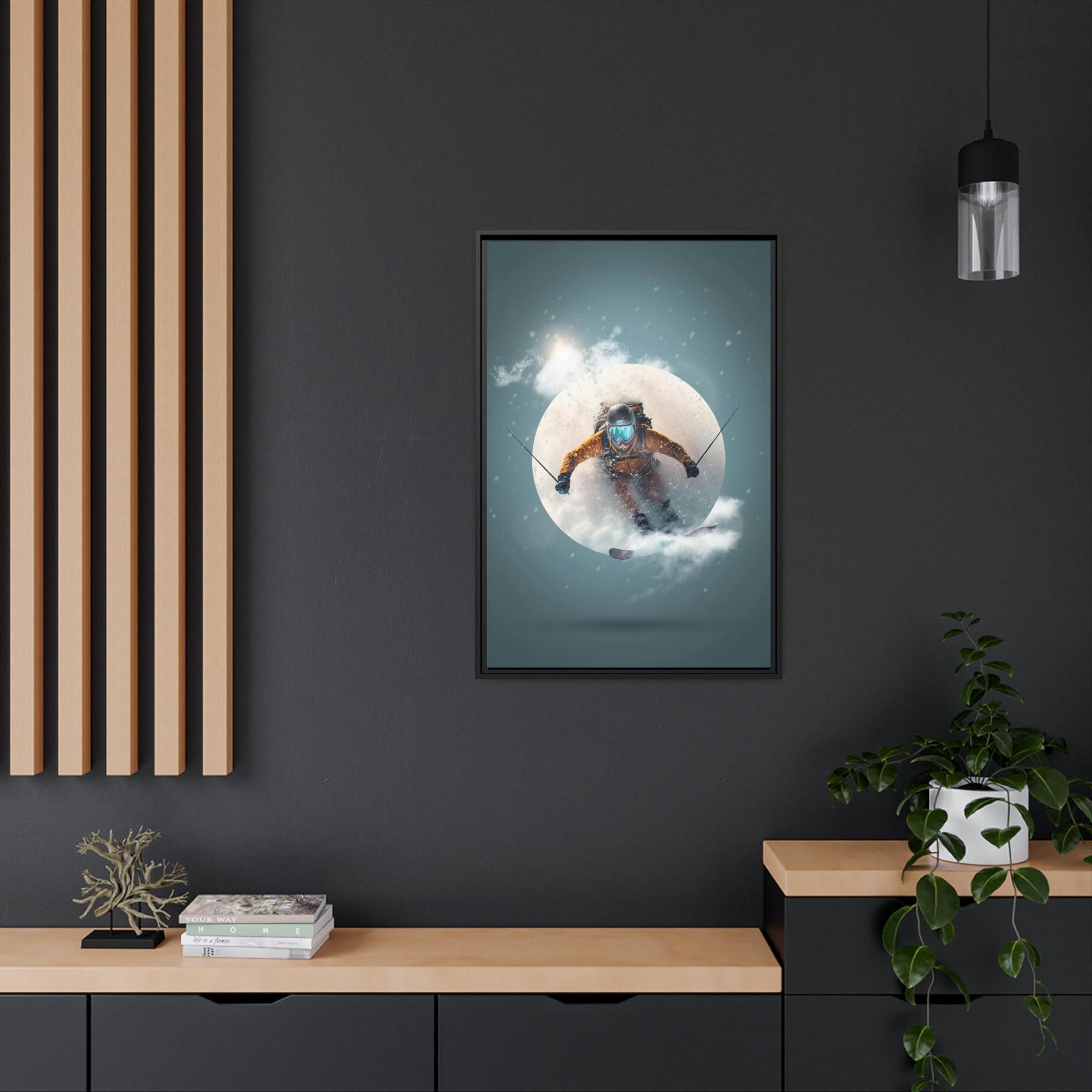 Skiing Powder Paradise: An Energetic Skiing Composition