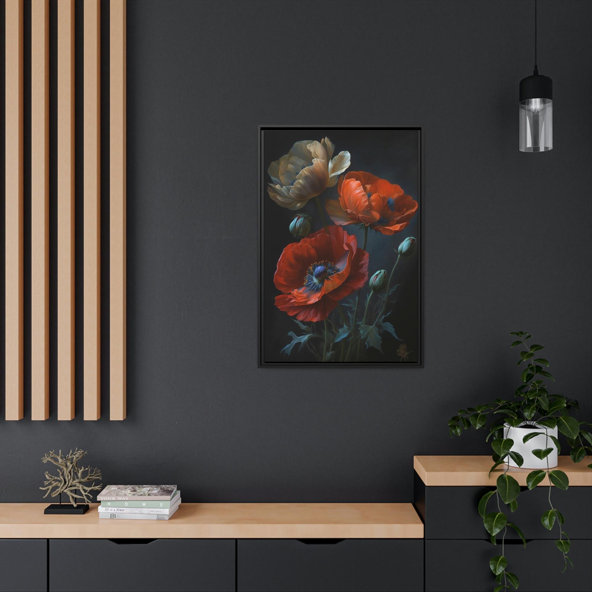 Poppies Red Radiance: A Painting of Poppies as a Burst of Color