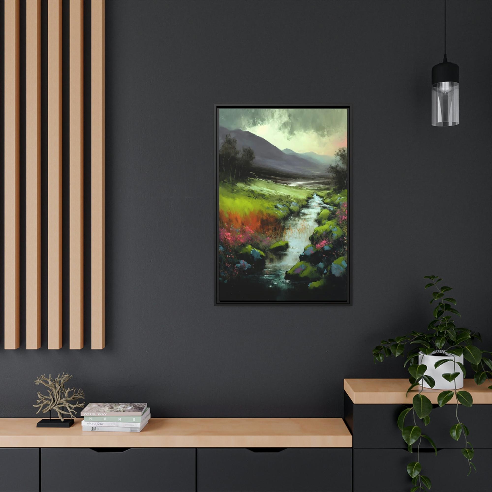 Abstract Landscape Majestic Scenery: A Print on Canvas & Poster of a Grandiose Landscape