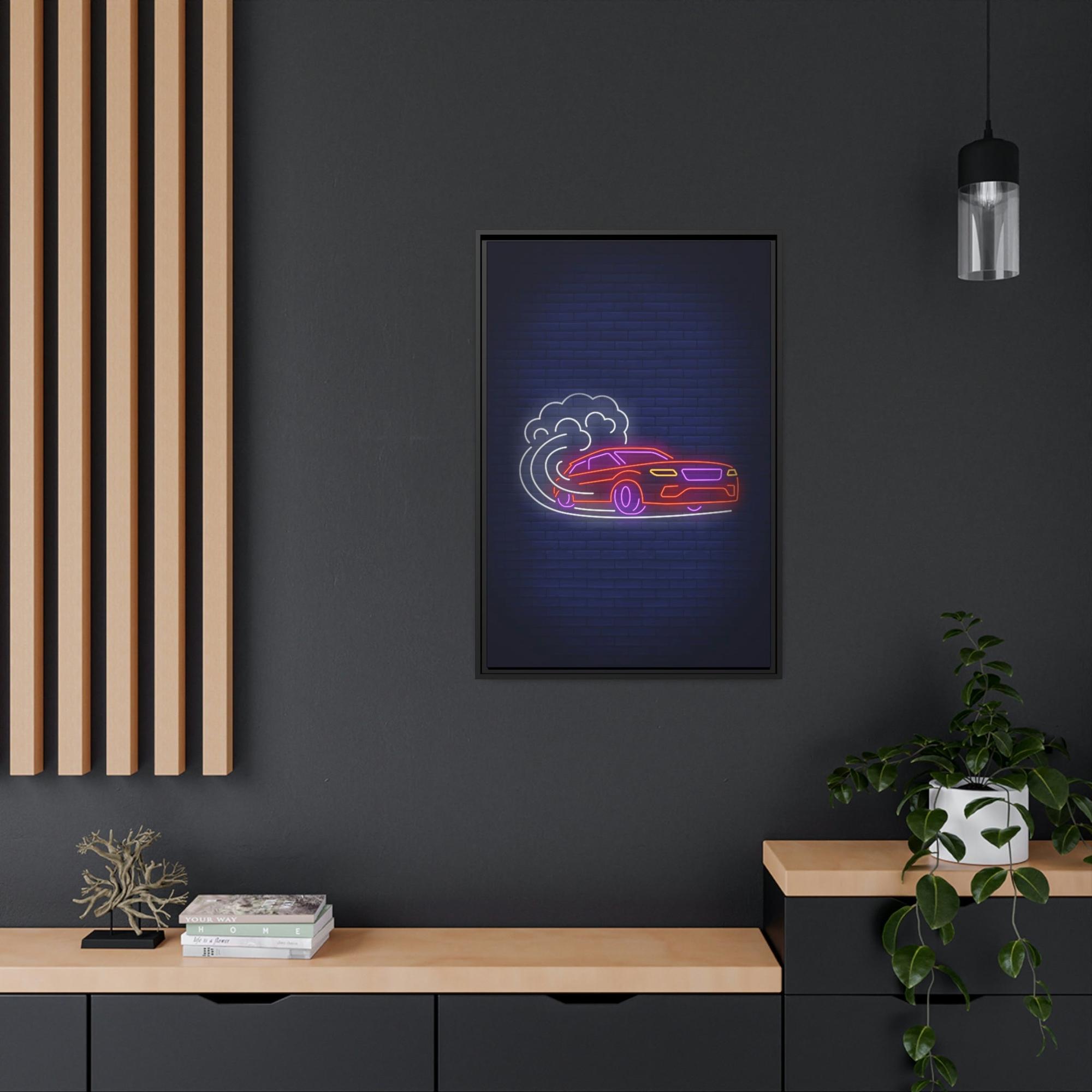 undefined Enchanted by Neon Nights: Premium Canvas Prints for Exquisite Wall Decor