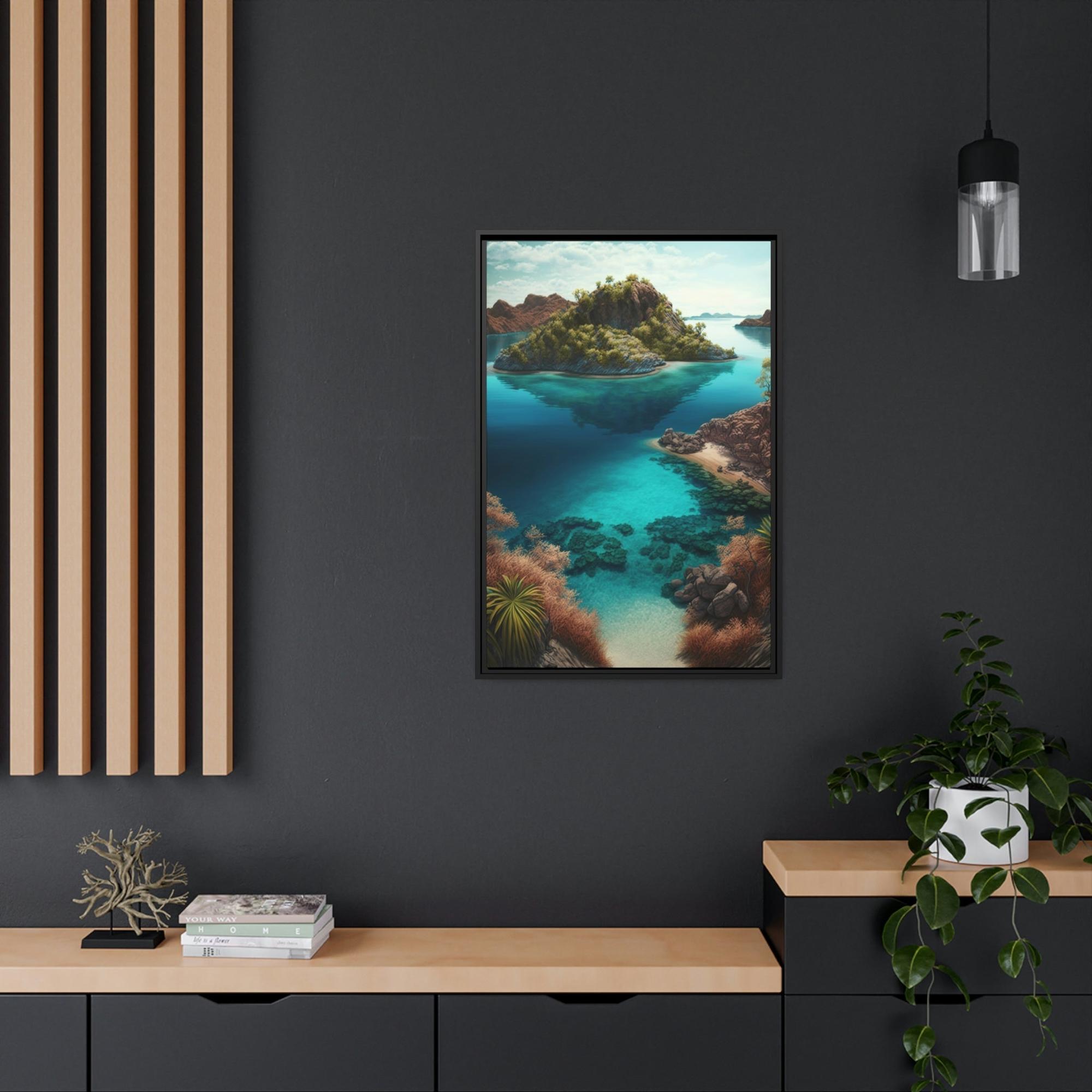 Tropical Tropical Paradise: A Vibrant and Lush Canvas Print