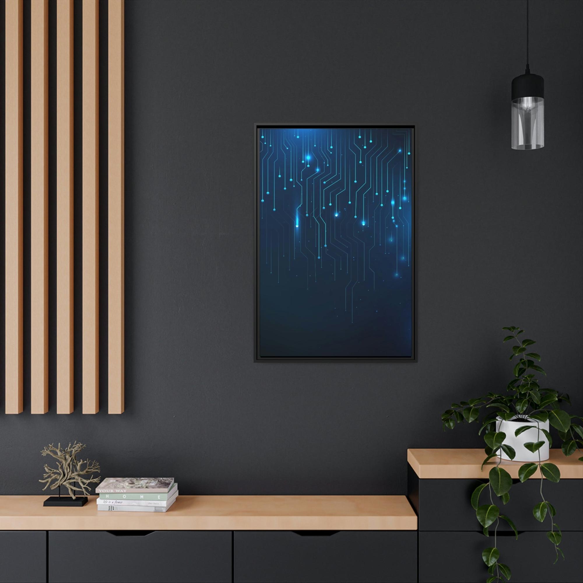 Abstract Digital Digital Delight: Colorful Canvas Print for your Wall