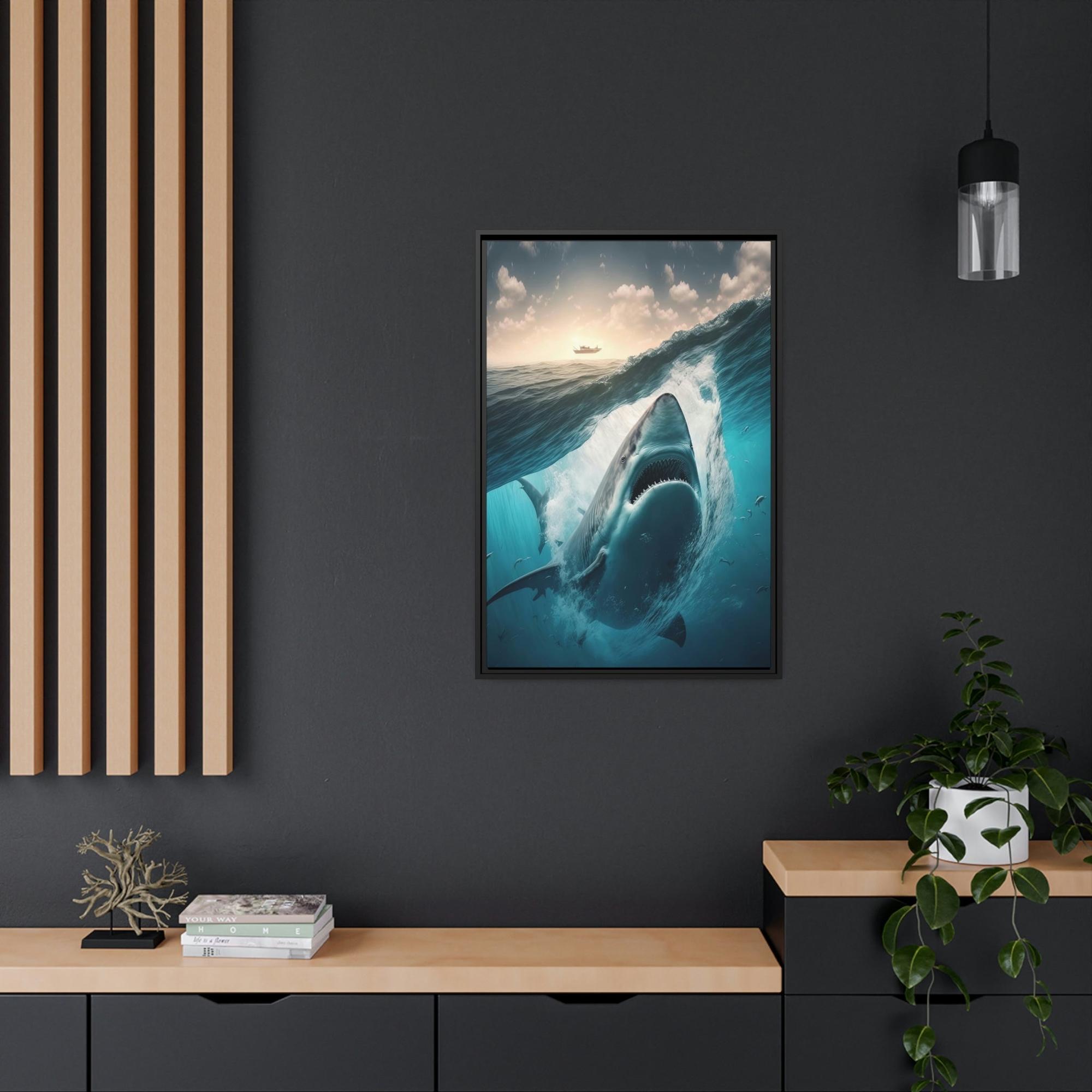 Sharks Oceanic Predator: A Sharks' Canvas Masterpiece