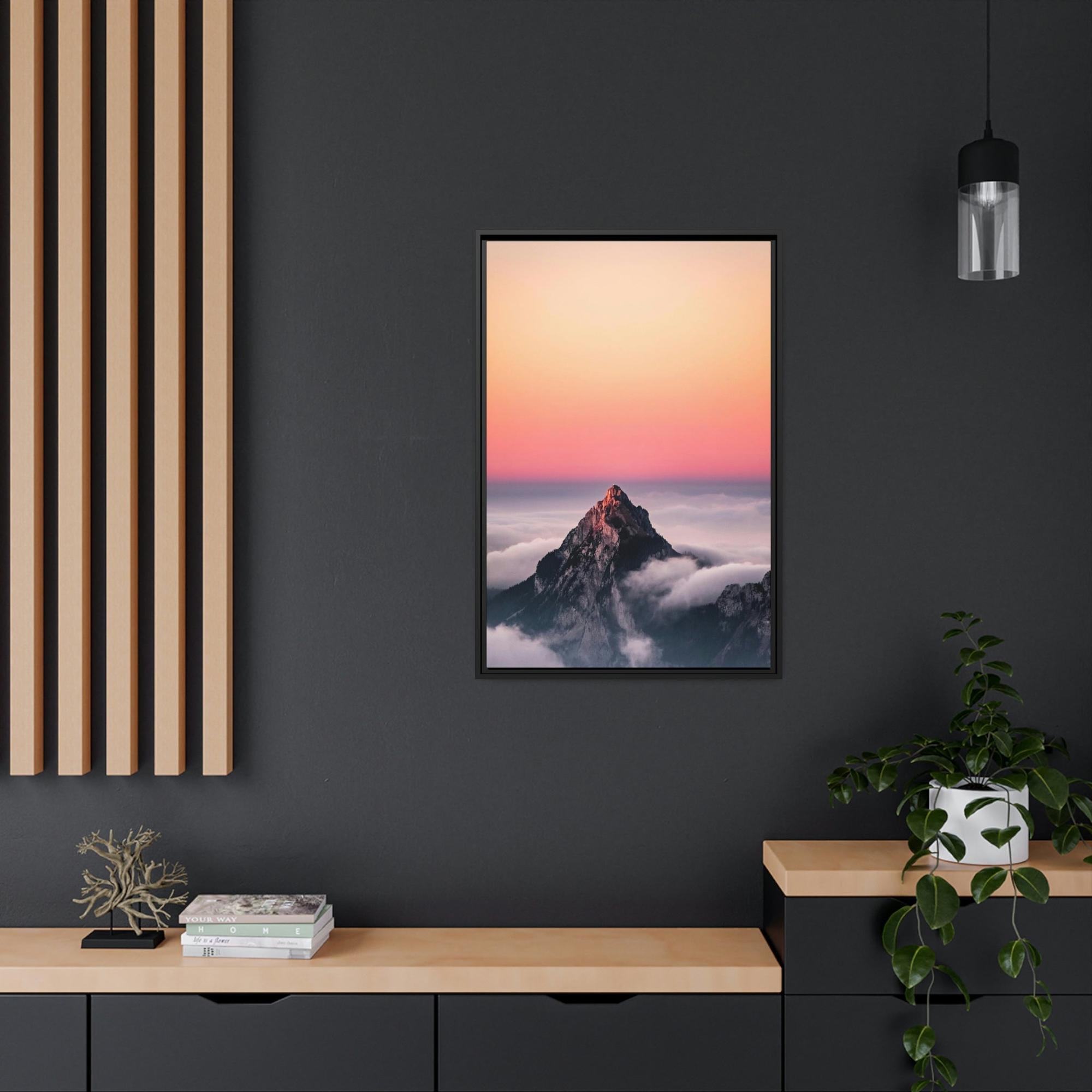 Mountains The Majestic Beauty of Mountains: An Interpretation on Canvas