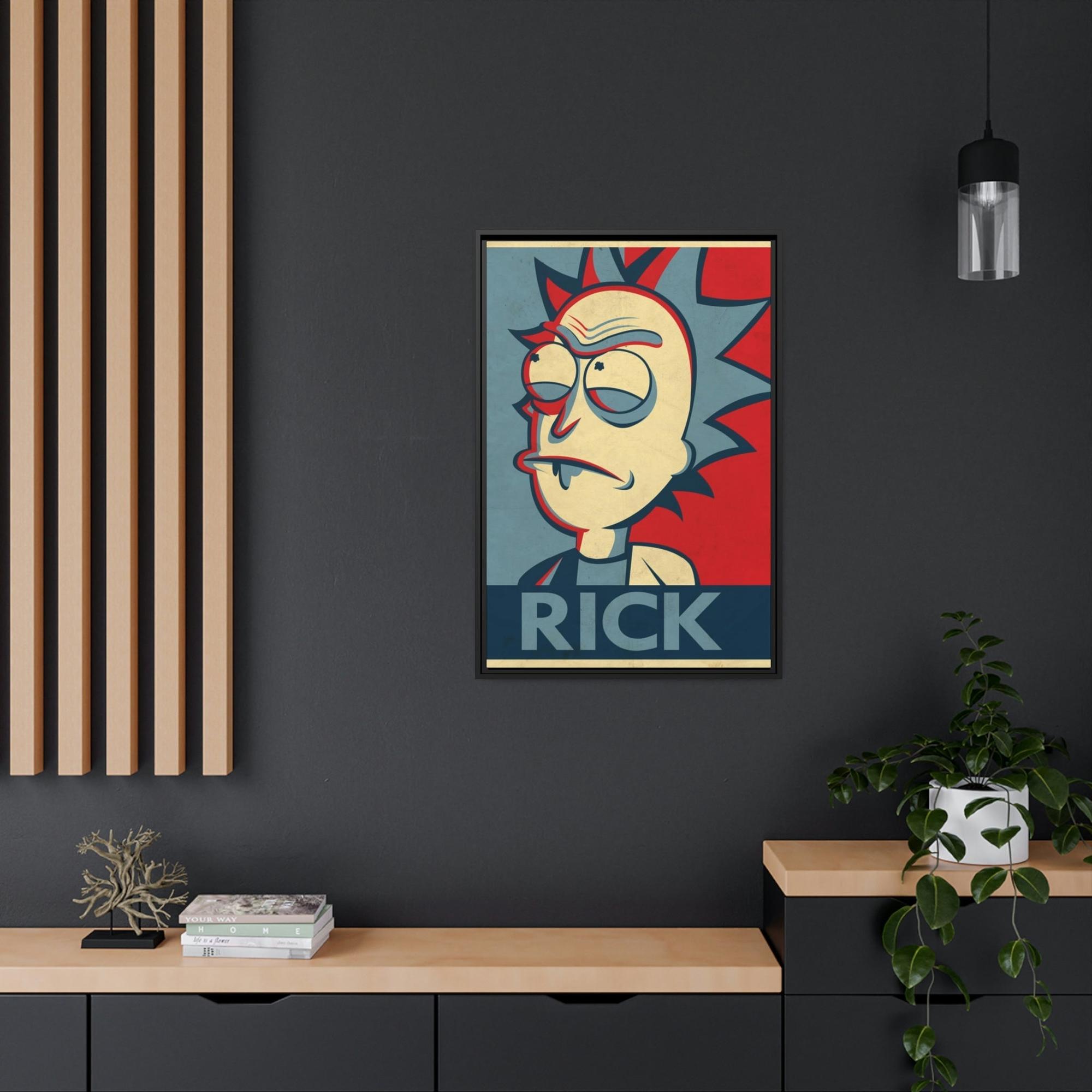 Rick And Morty Art Unpredictable Genius: Rick and Morty Art Print on Canvas for Admirers of the Enigmatic Character