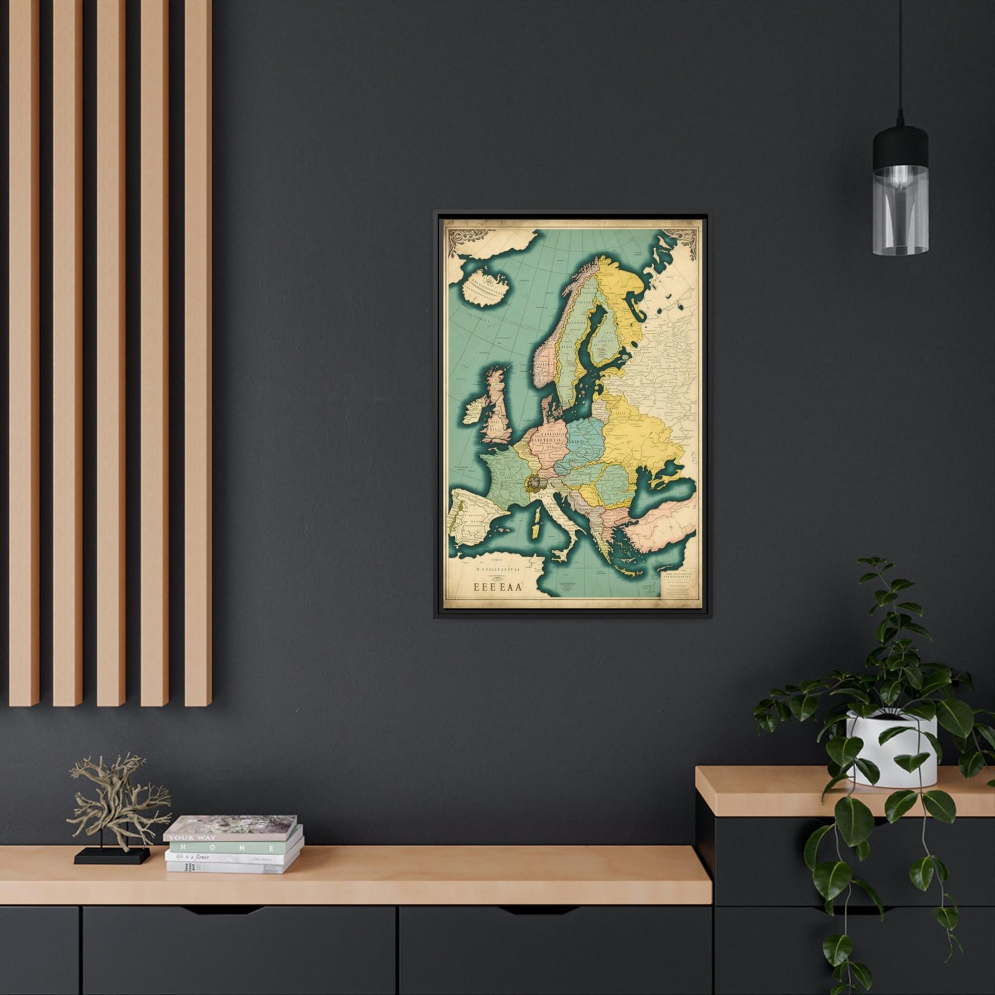 Vintage Maps Vintage Visions: A Painting of Vintage Maps as a Window to the Past