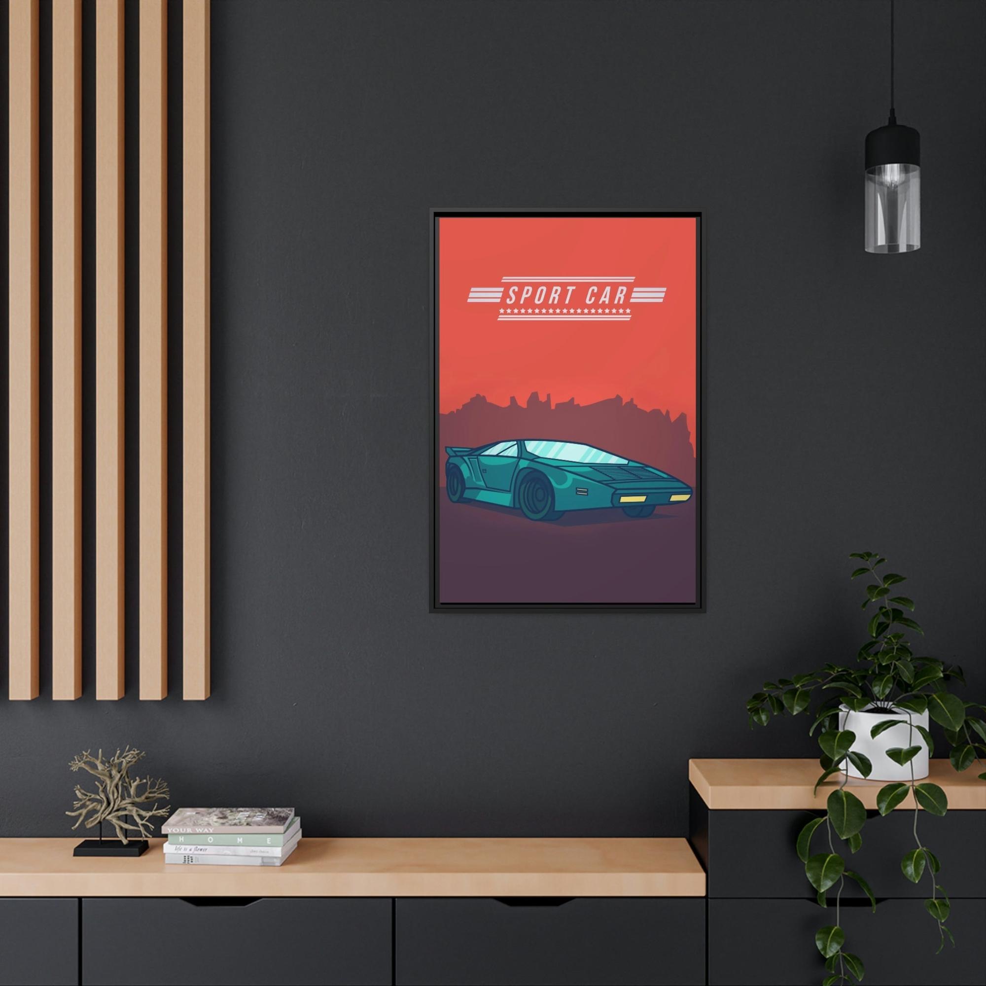 Lamborghini Sport Car Wall Art: Lamborghini Framed Poster & Canvas Print