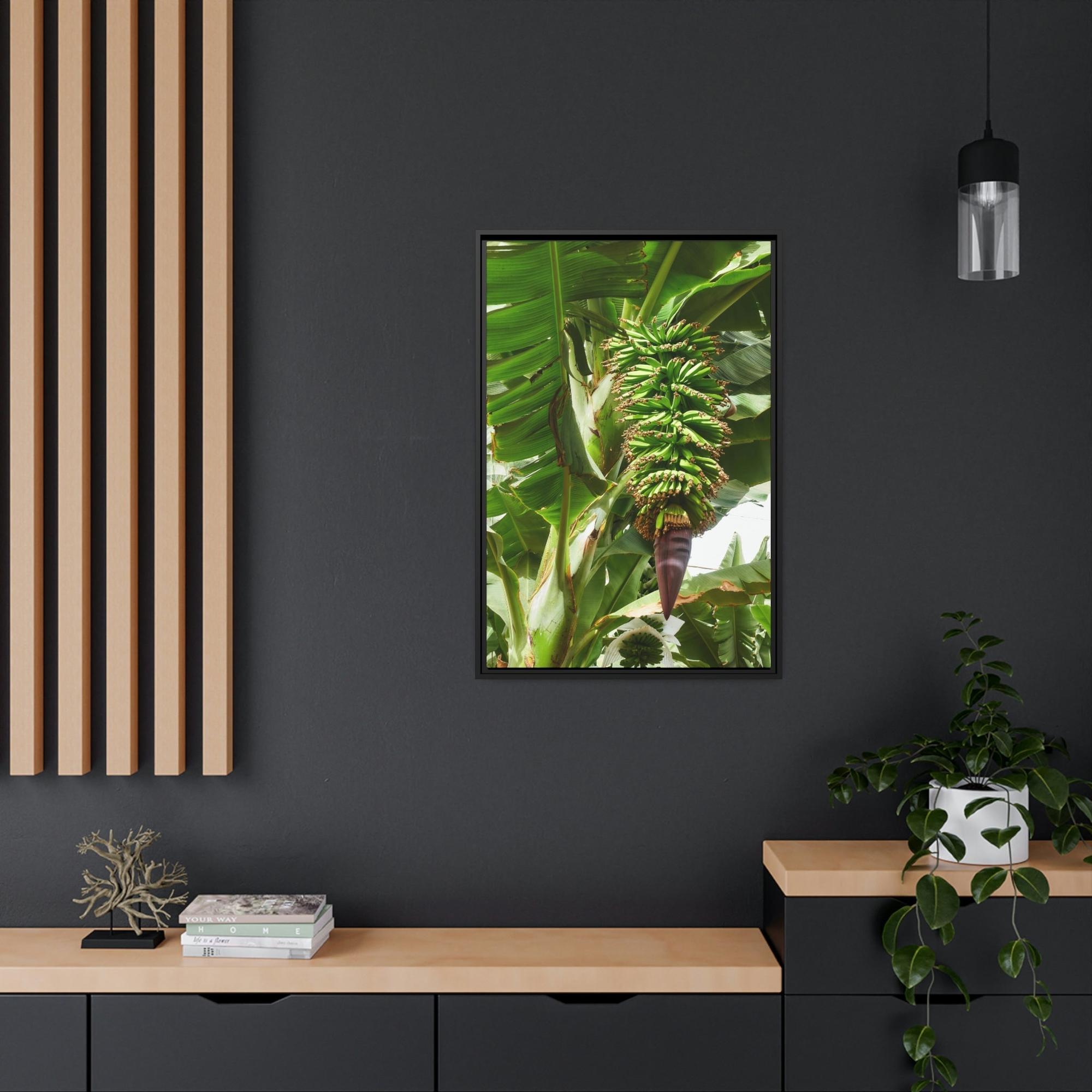 Banana Trees Tropics Calling: Canvas Art with Vibrant Banana Trees in a Jungle Setting