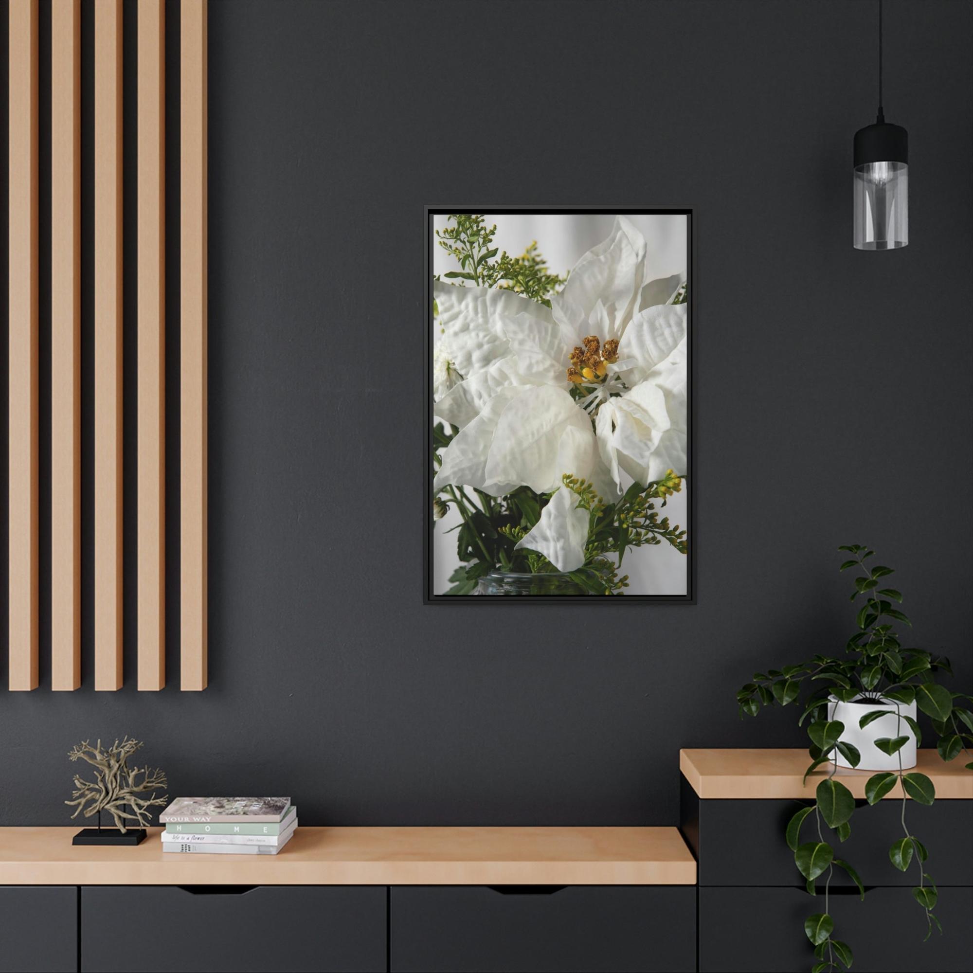 Poinsenttias The Beauty of Poinsenttias: A Winter Wonderland on Canvas