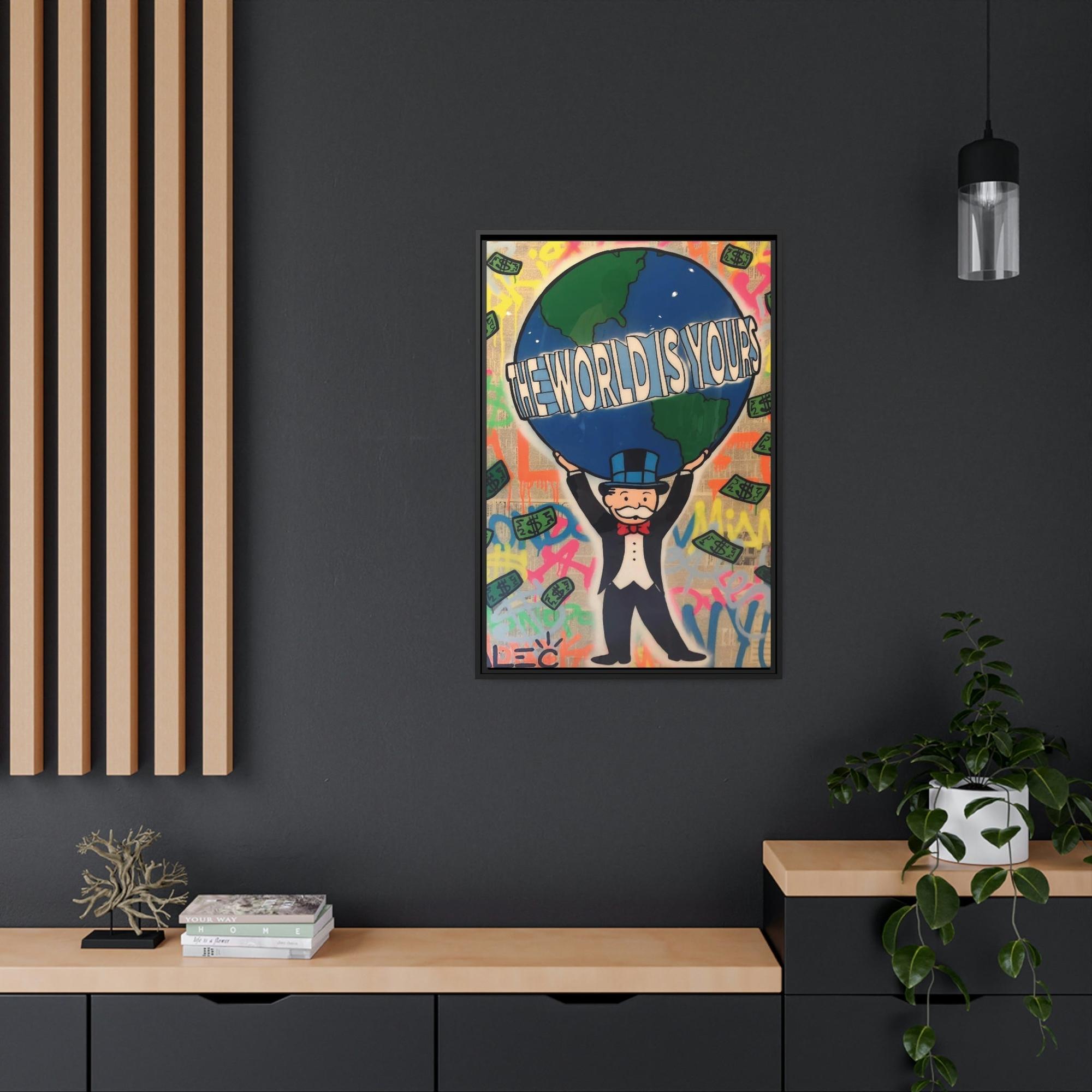 Monopoly & Motivation Street Art Royalty: Alec Monopoly on Canvas and Framed Poster