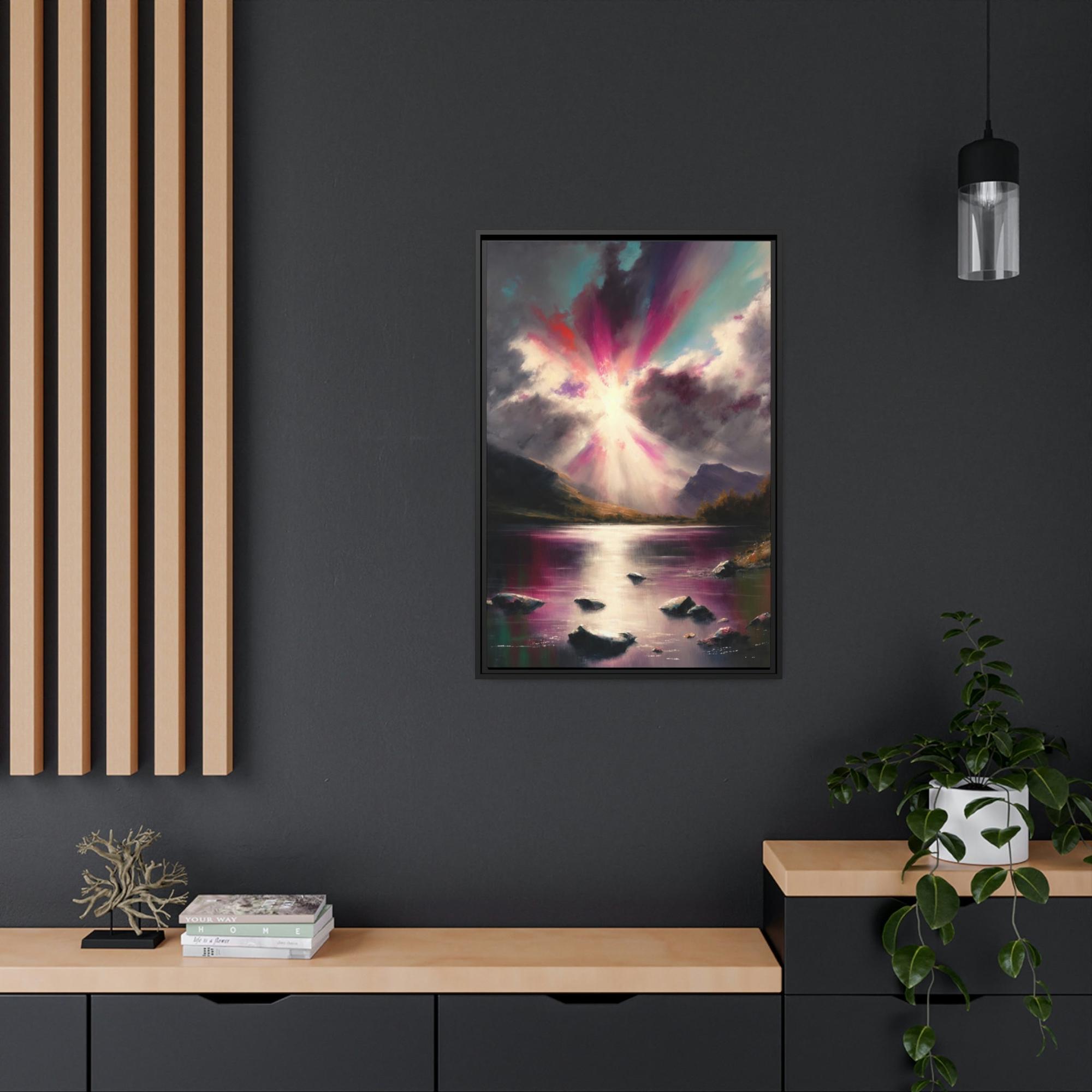 Abstract Landscape Abstracted Terrain: A Print on Canvas & Poster of a Contemporary Landscape
