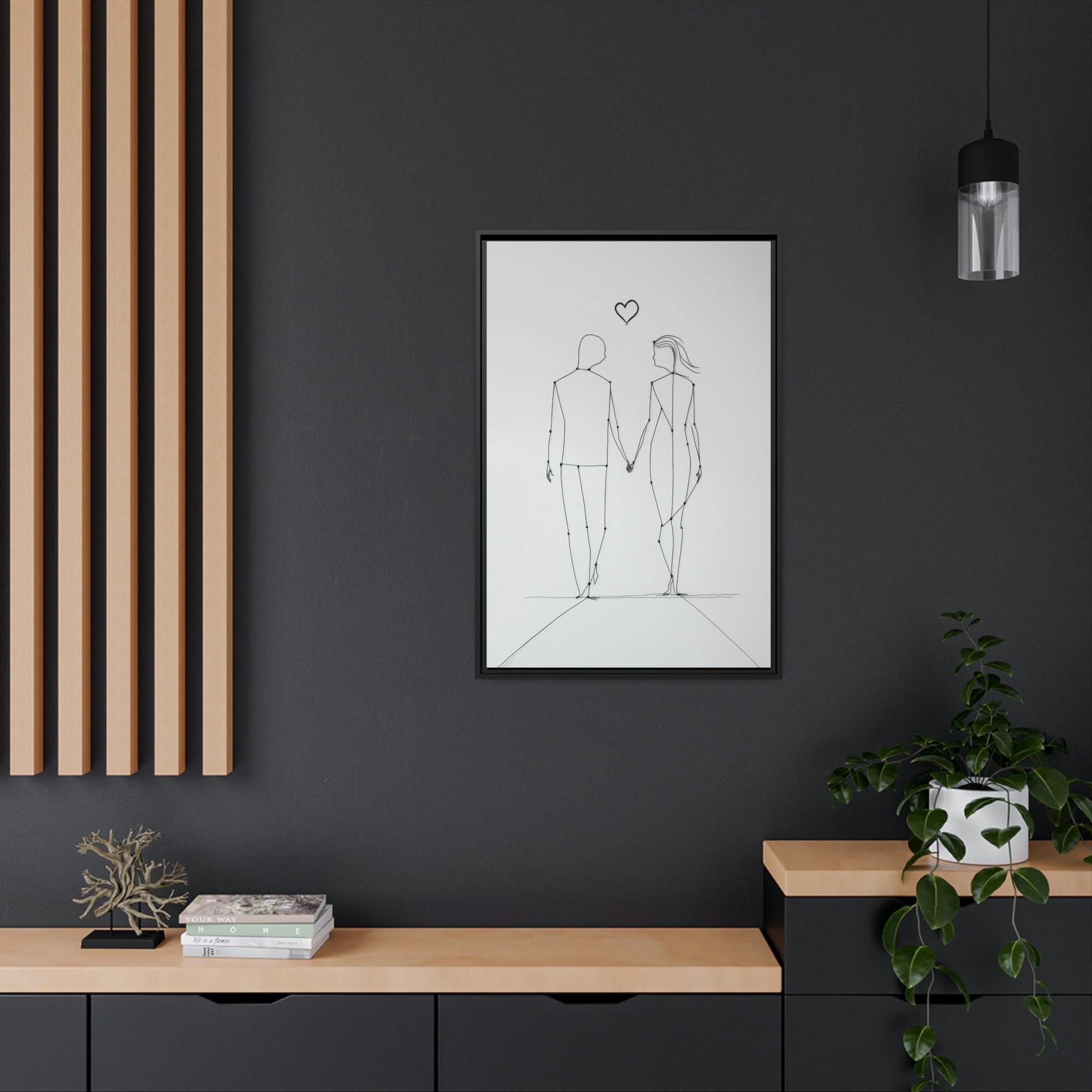 Abstract Line Art The Art of Lines: A Framed Poster & Canvas Print of an Abstract Line Artwork