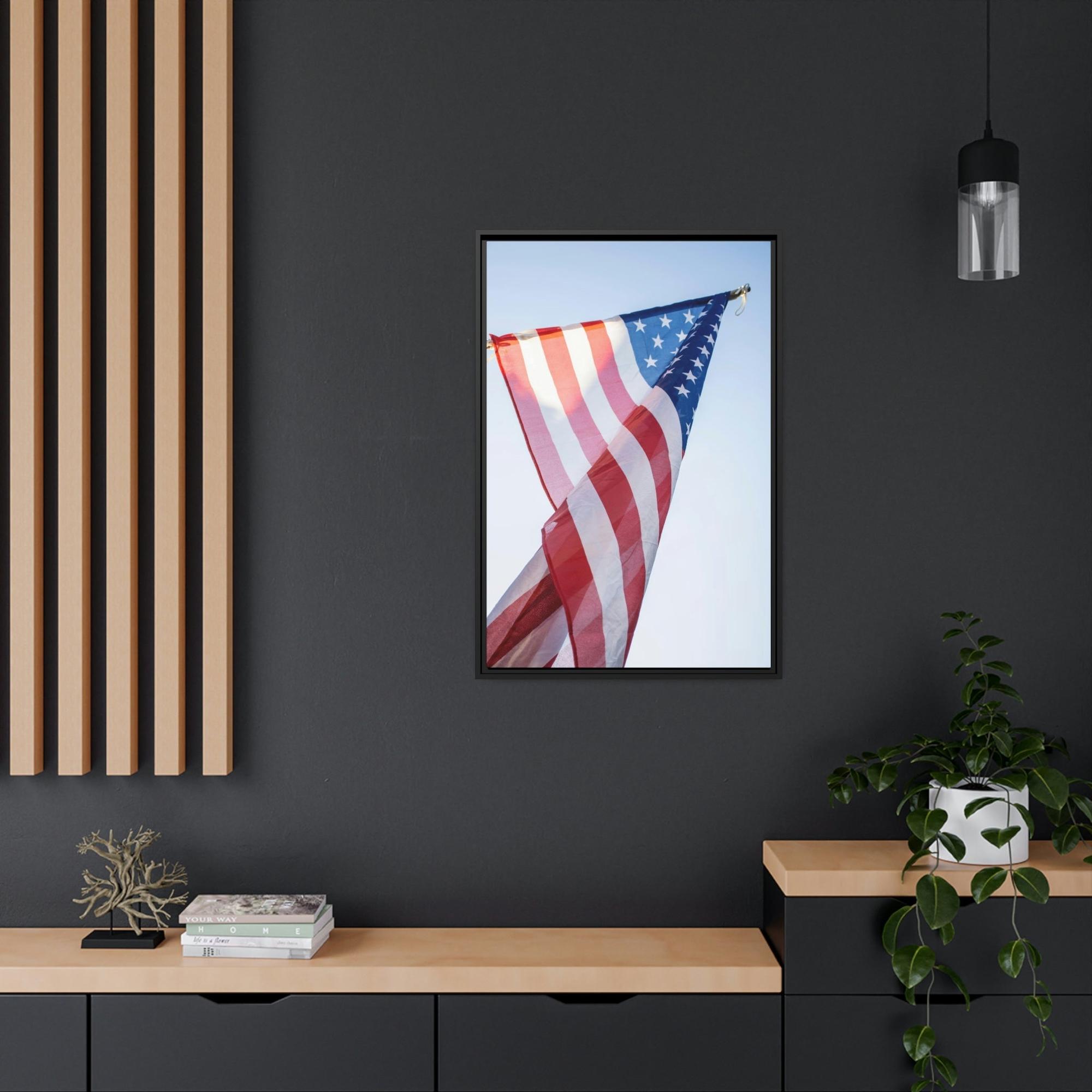 American Flag United States of America: Framed Canvas & Poster Art with the Flag