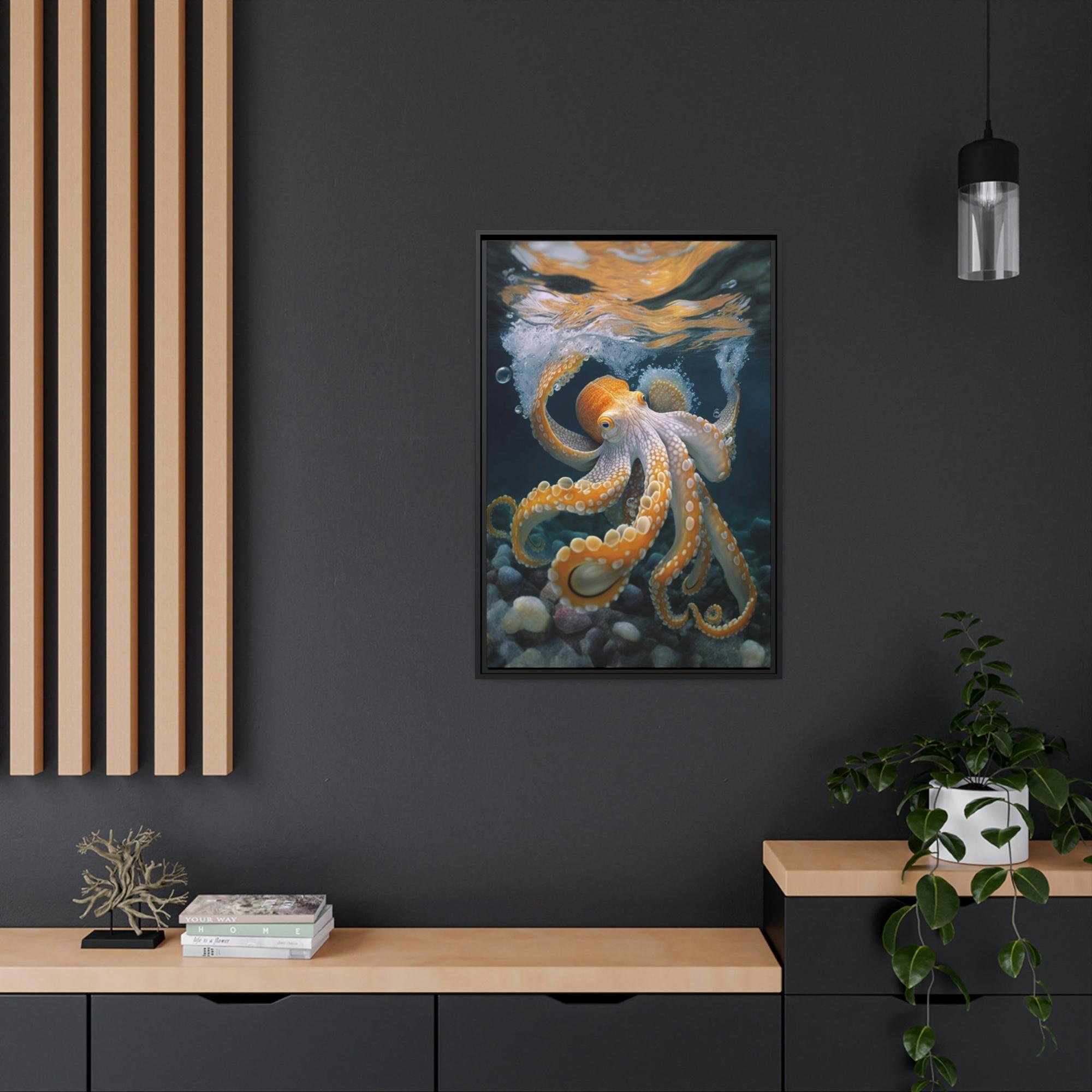 Octopuses Octopus Wonderland: A Dreamy and Surreal Painting on Canvas